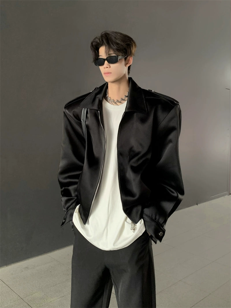 Structured Shoulder Bomber Jacket