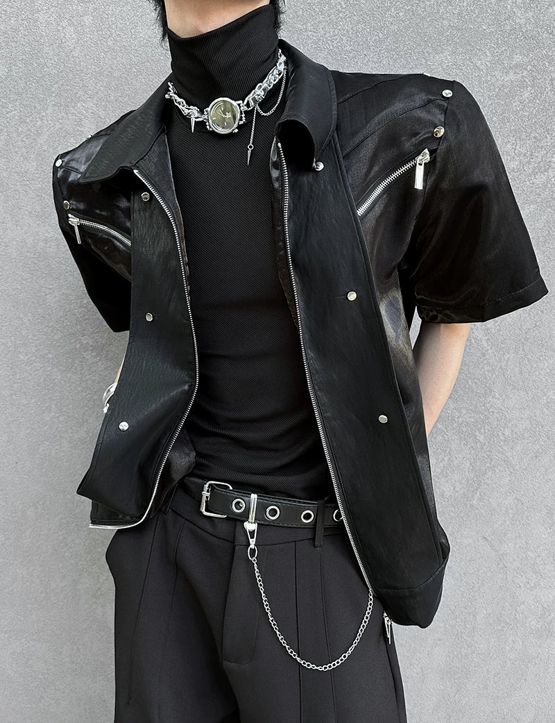 Midnight Vortex Moto Shirt