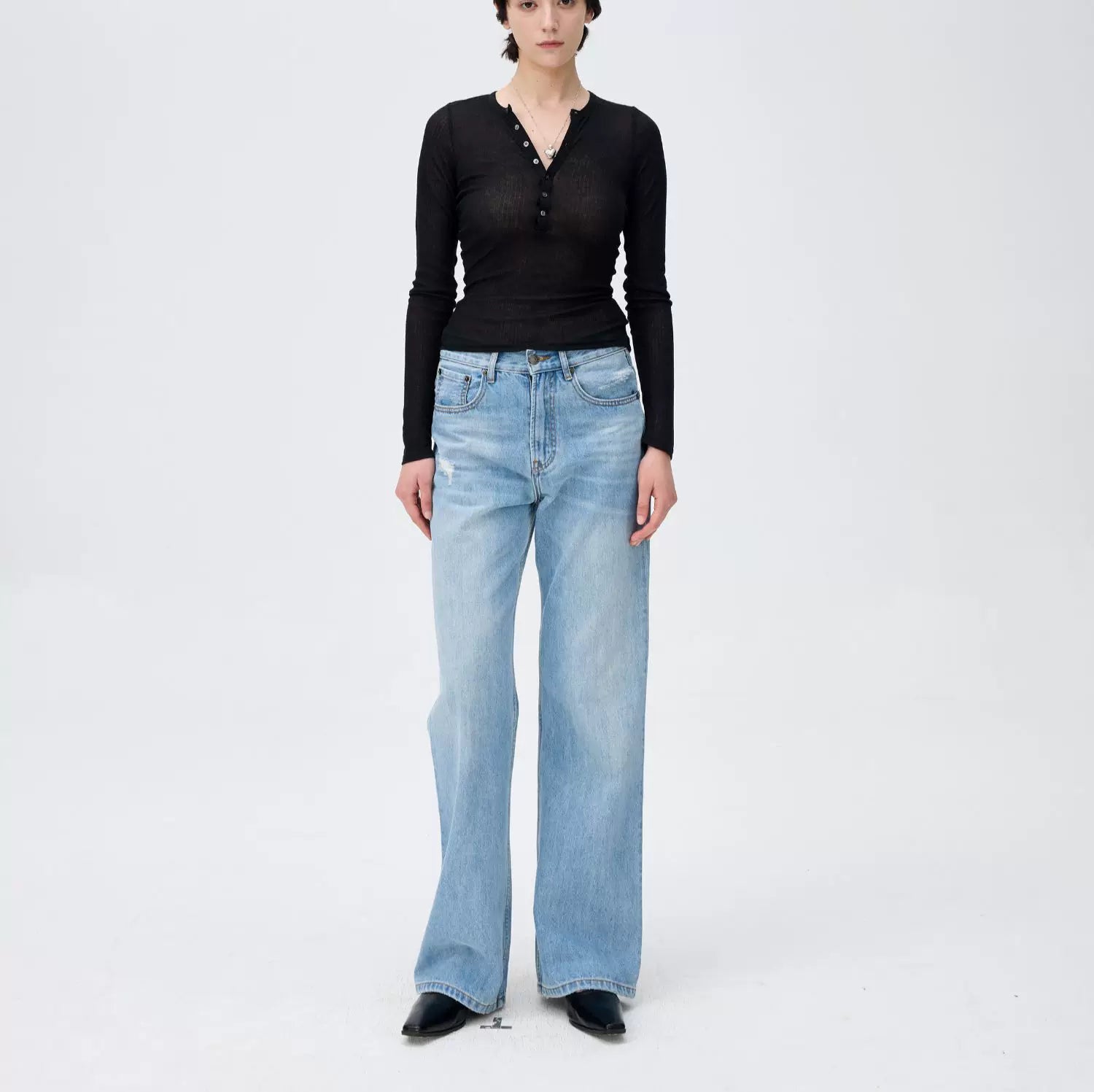 Skyfade Relaxed Bootcut Jeans