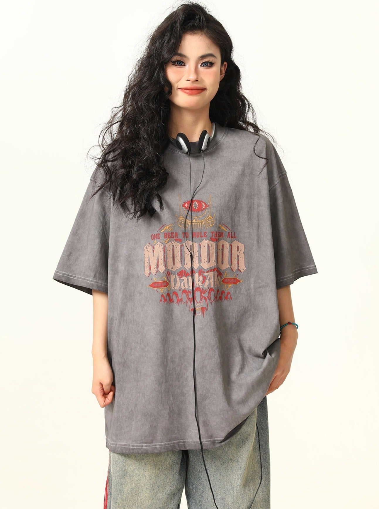 Vintage-Style Fantasy Oversized T-Shirt