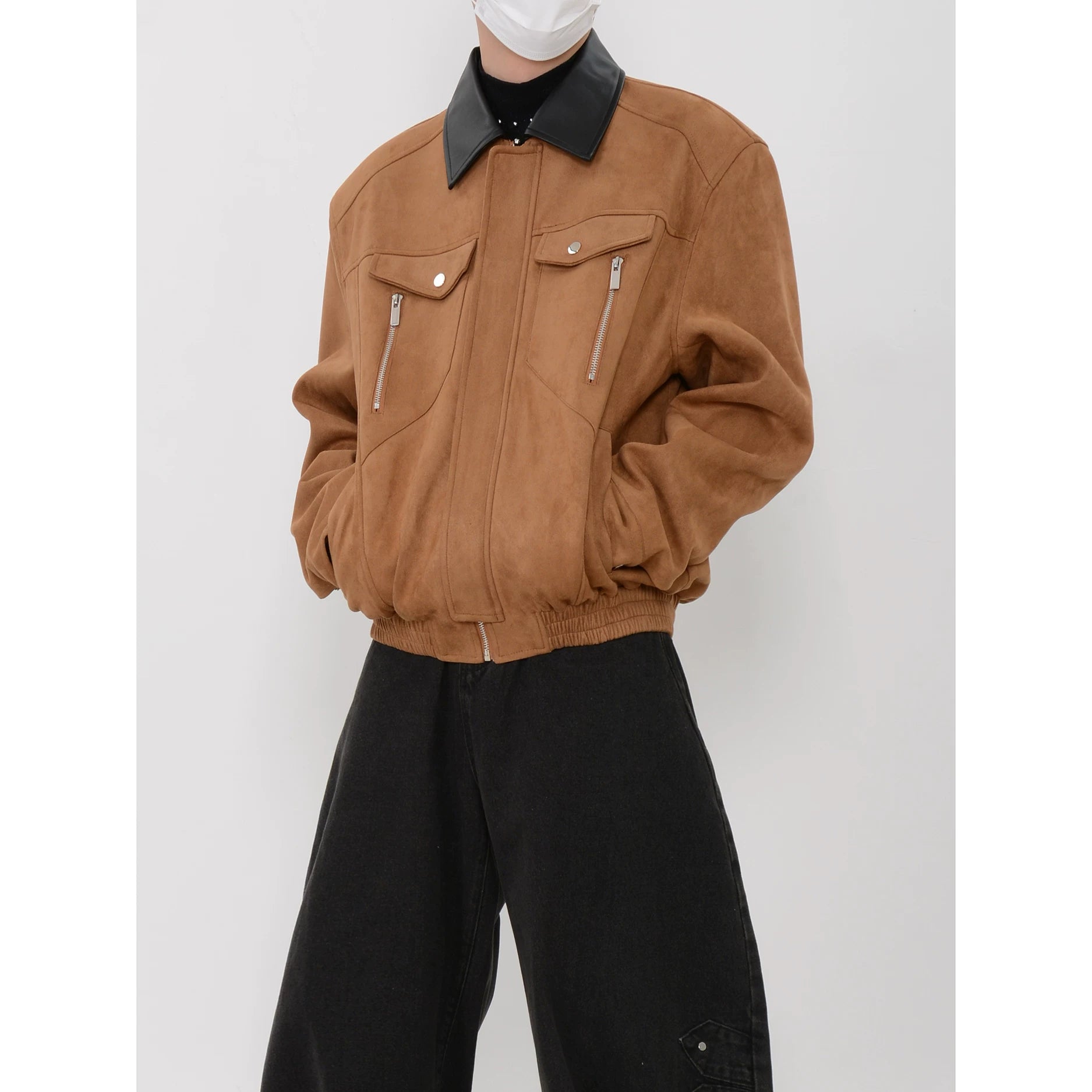 Saddle Crest Contrast Collar Bomber