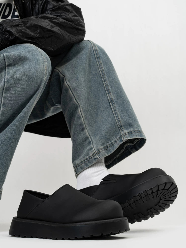 Midnight Monolith Slip Clogs
