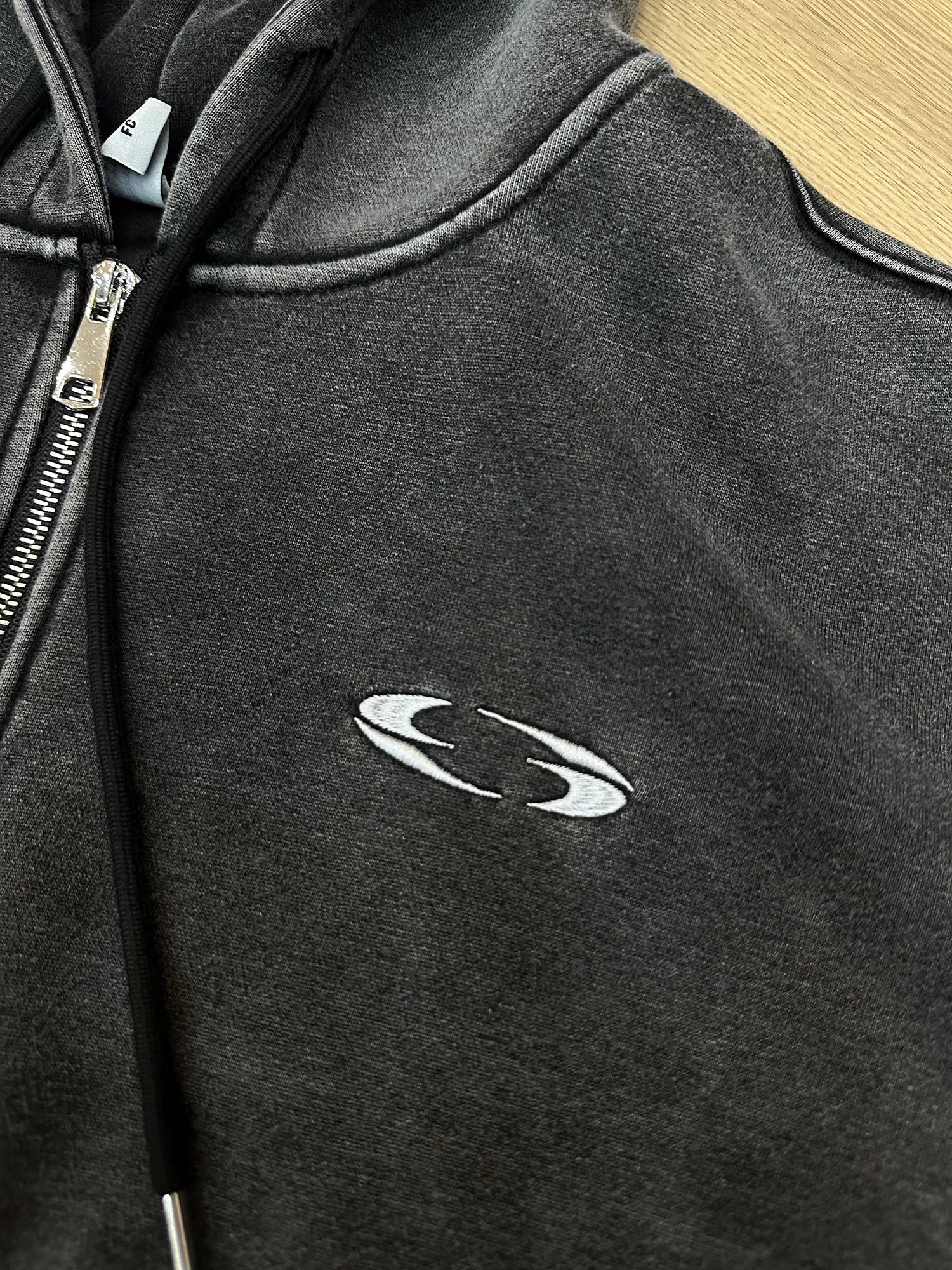 Graphite Orbit Zip Hoodie