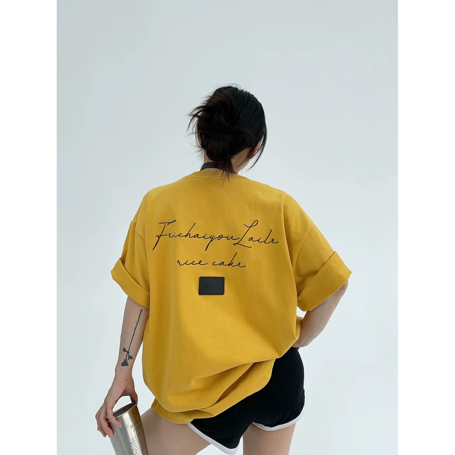 Silver Script Backdrop Tee