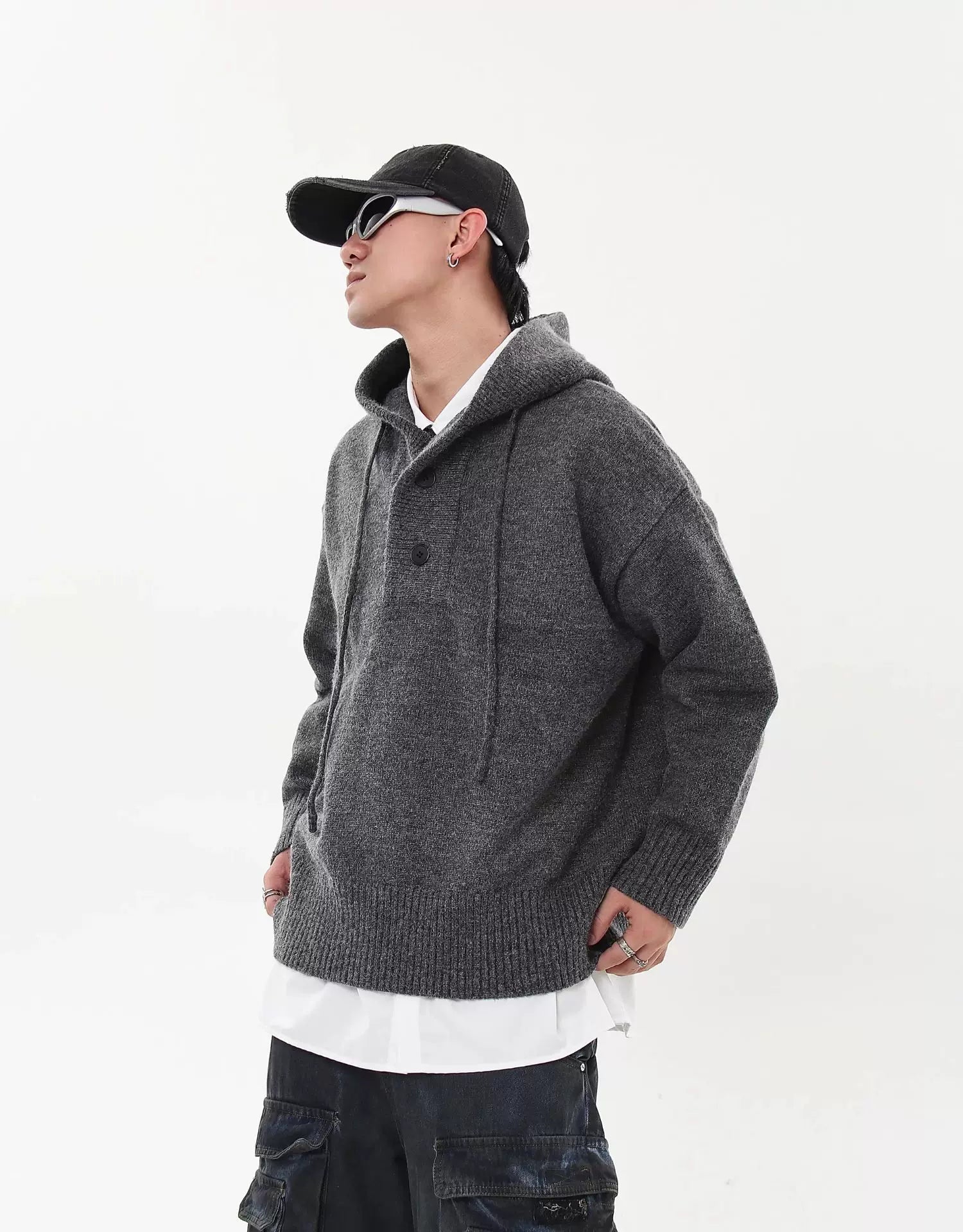 Ash Knit Relay Hoodie Sweater