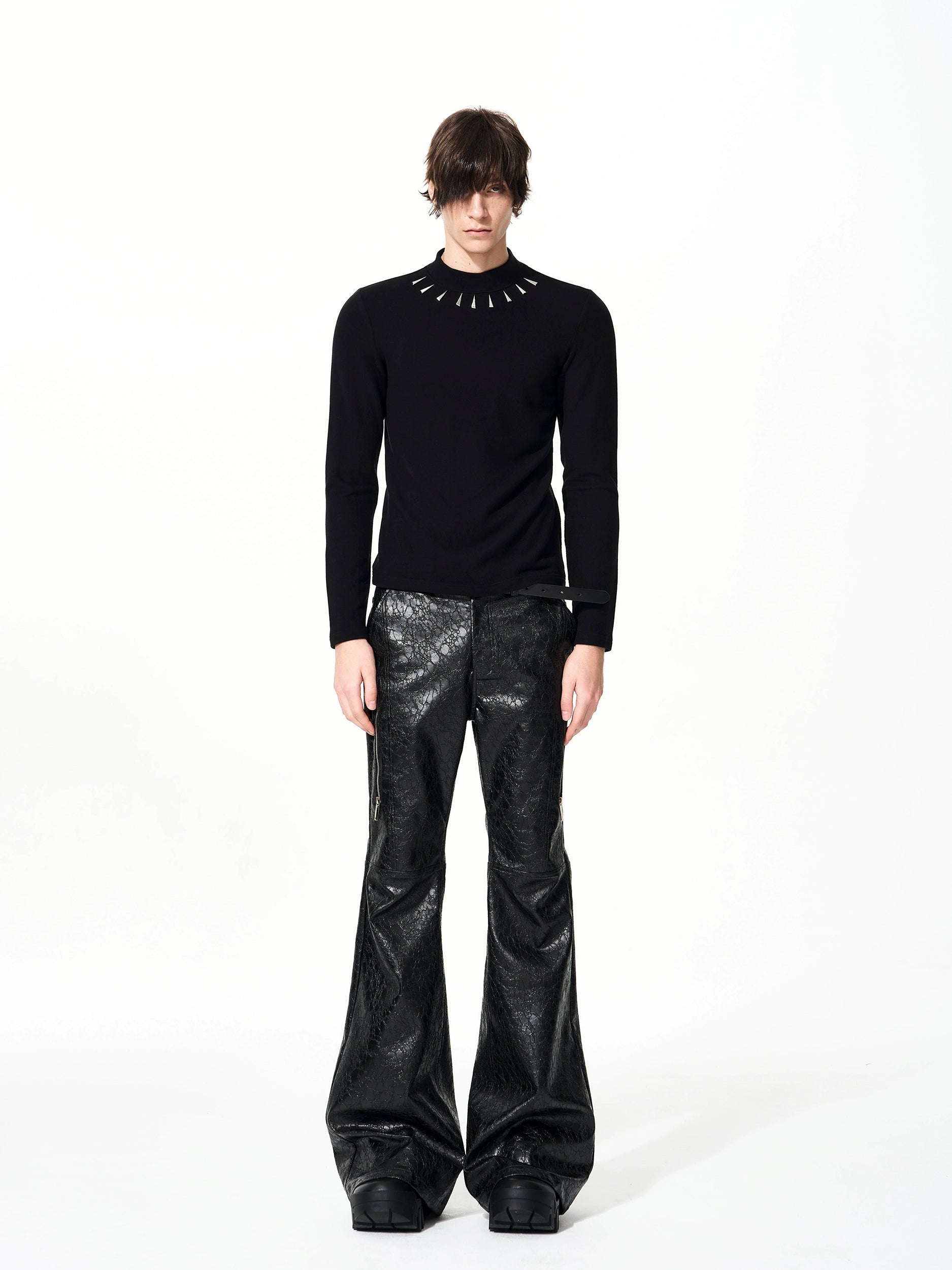 Obsidian Fang Spike Neck Top