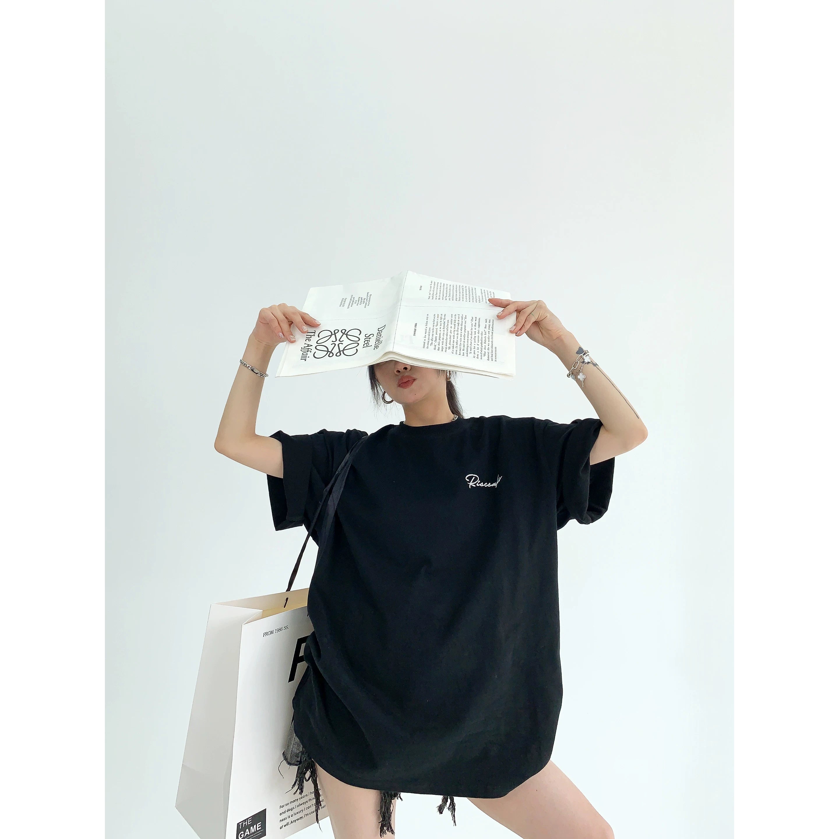 Midnight Lace Script Tee