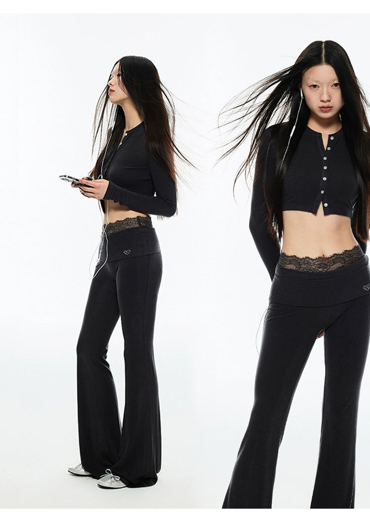 Chic Crop Top & Slim-Waist Suit Set - chiclara