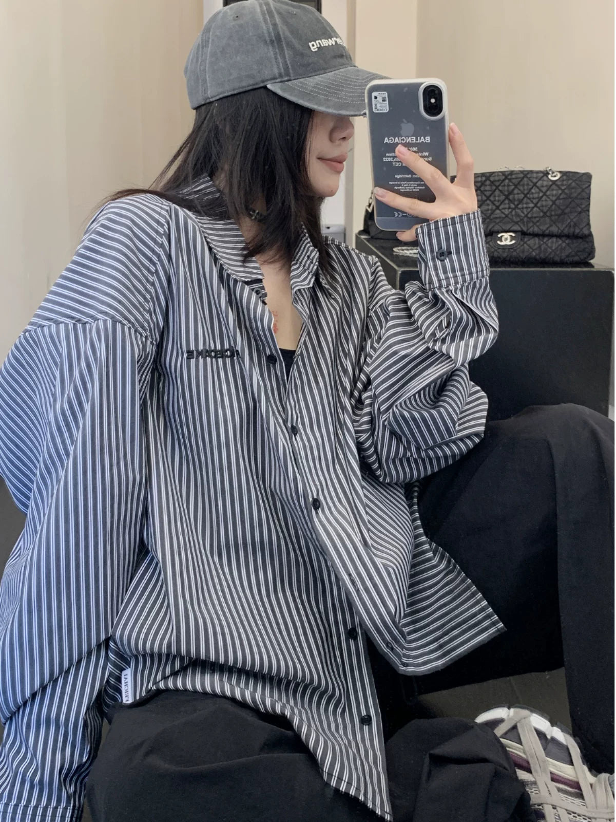 Inkline Oversize Stripe Shirt