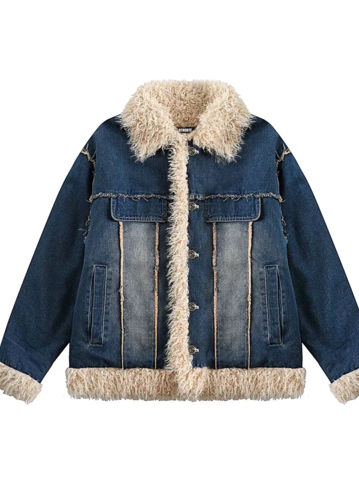 Denim Quilted Jacket - Enhanced Thickness And Style - chiclara