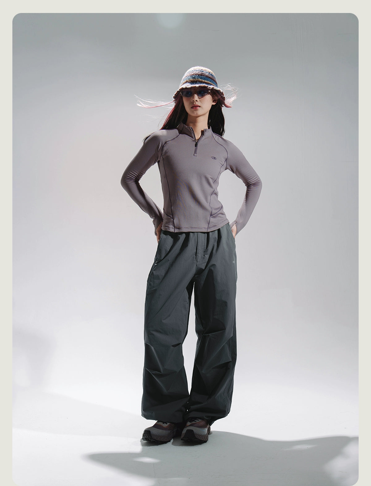 Wool Thermal Stand-Collar T-shirt