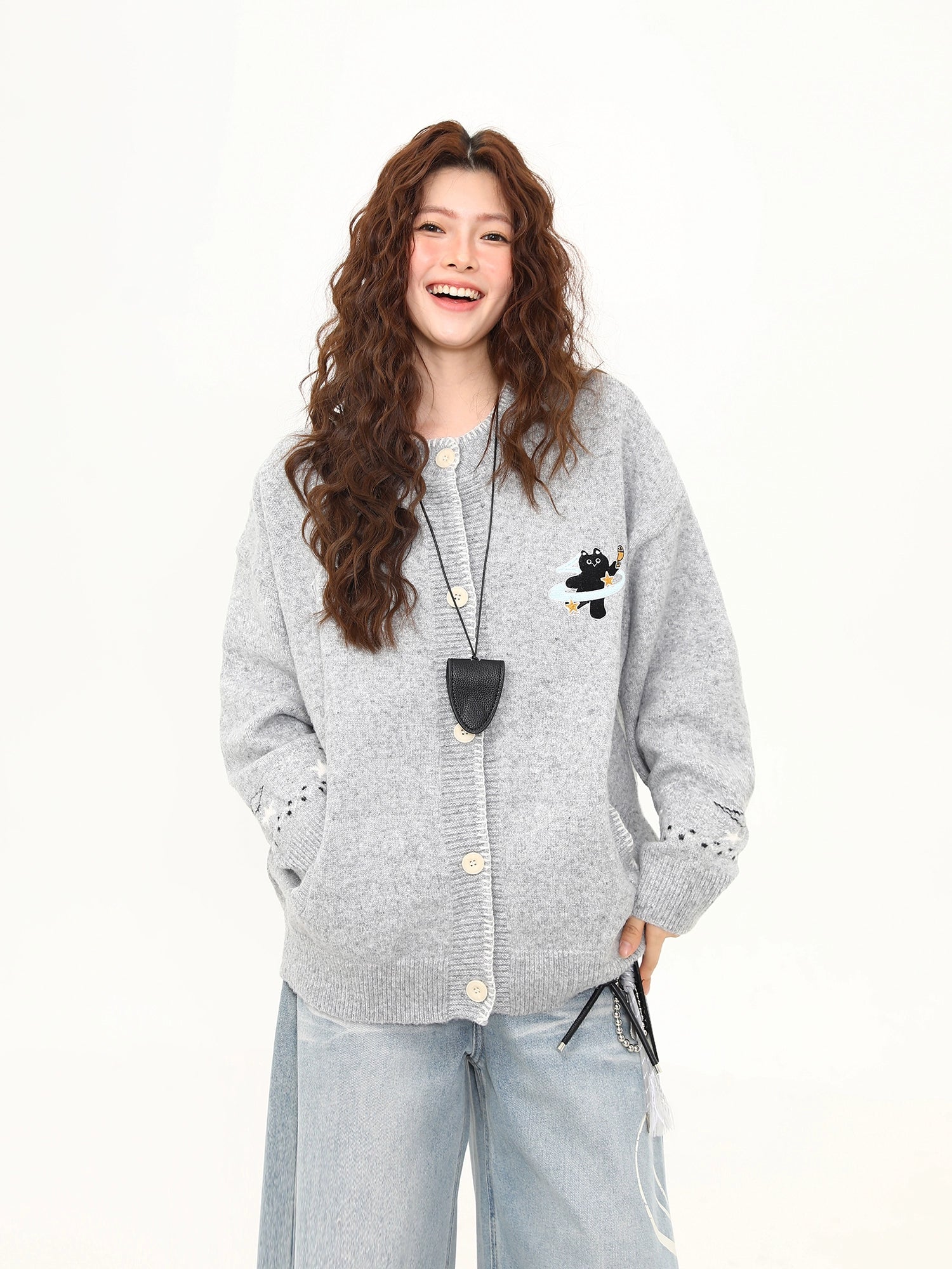 Moonlight Kitty Knit Cardigan