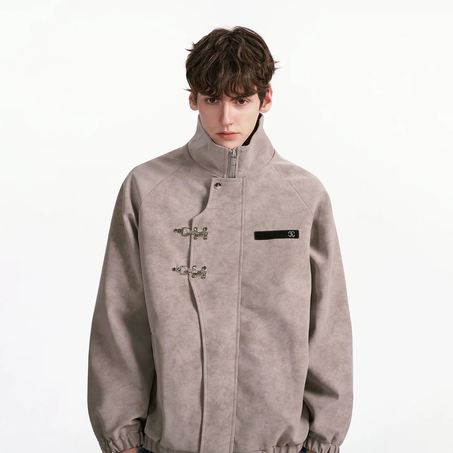 Cinderlock Buckle High‑Neck Jacket
