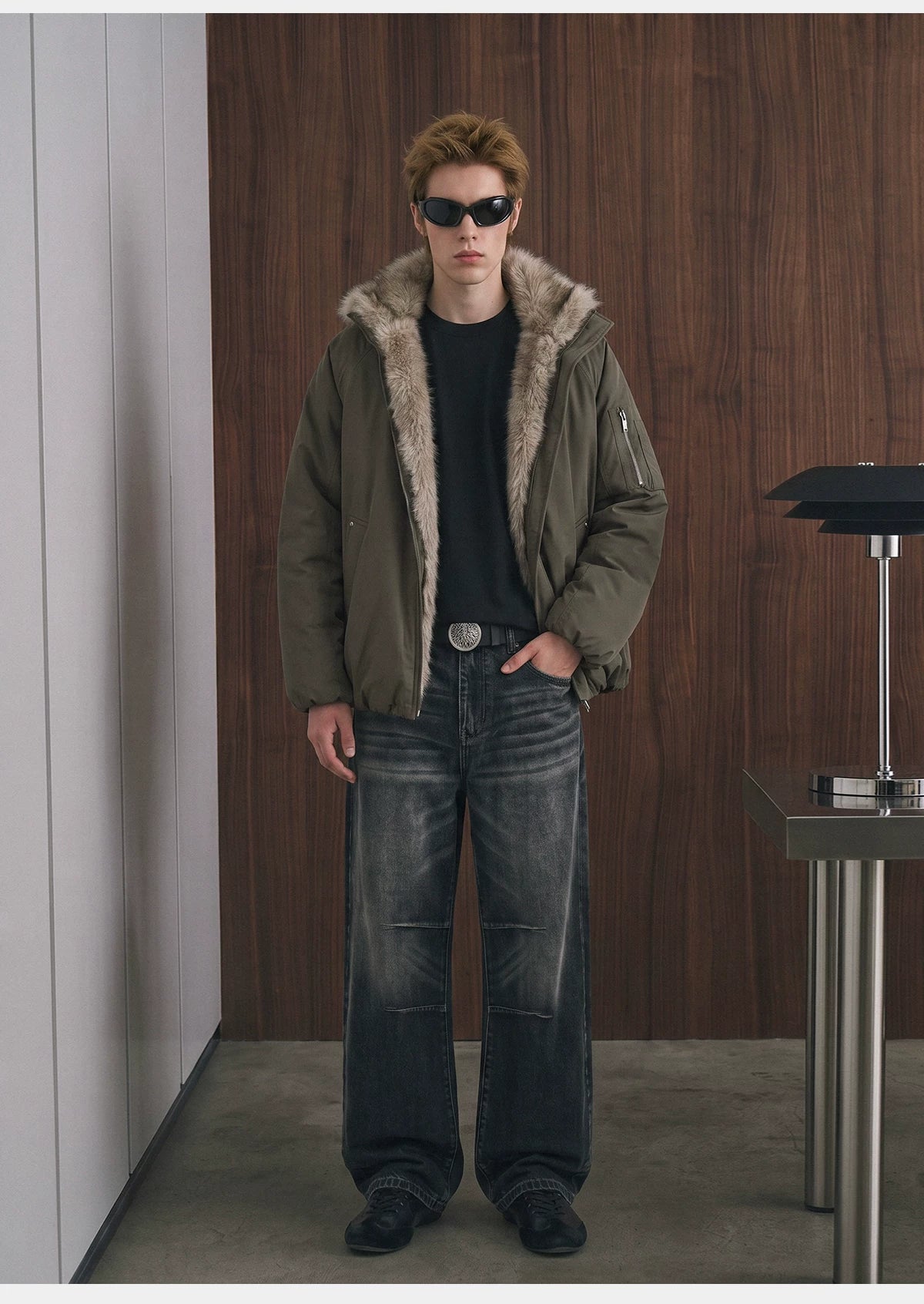Arctic Haven Faux Fur Collar Jacket