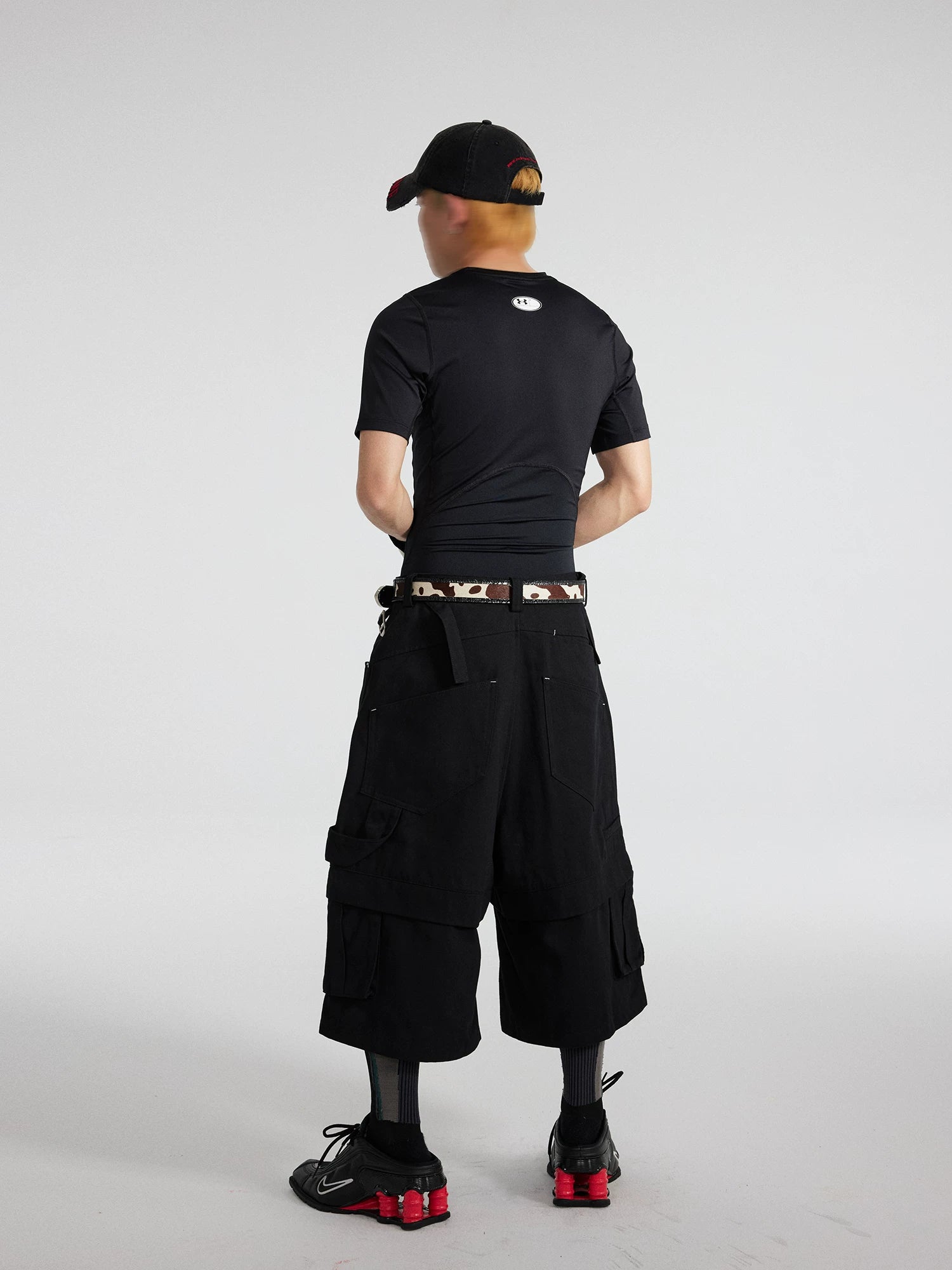 Onyx Parallax Layered Cargo Culottes
