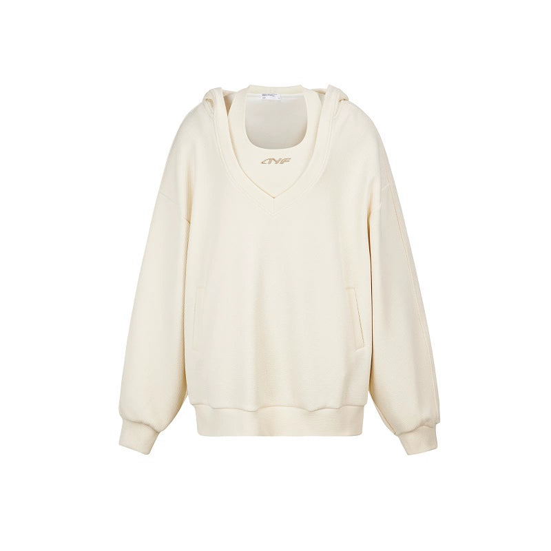 Oversized V-Neck Sweatshirt
