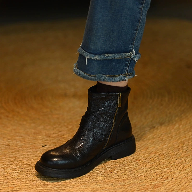 Double Buckle Lamb Boots