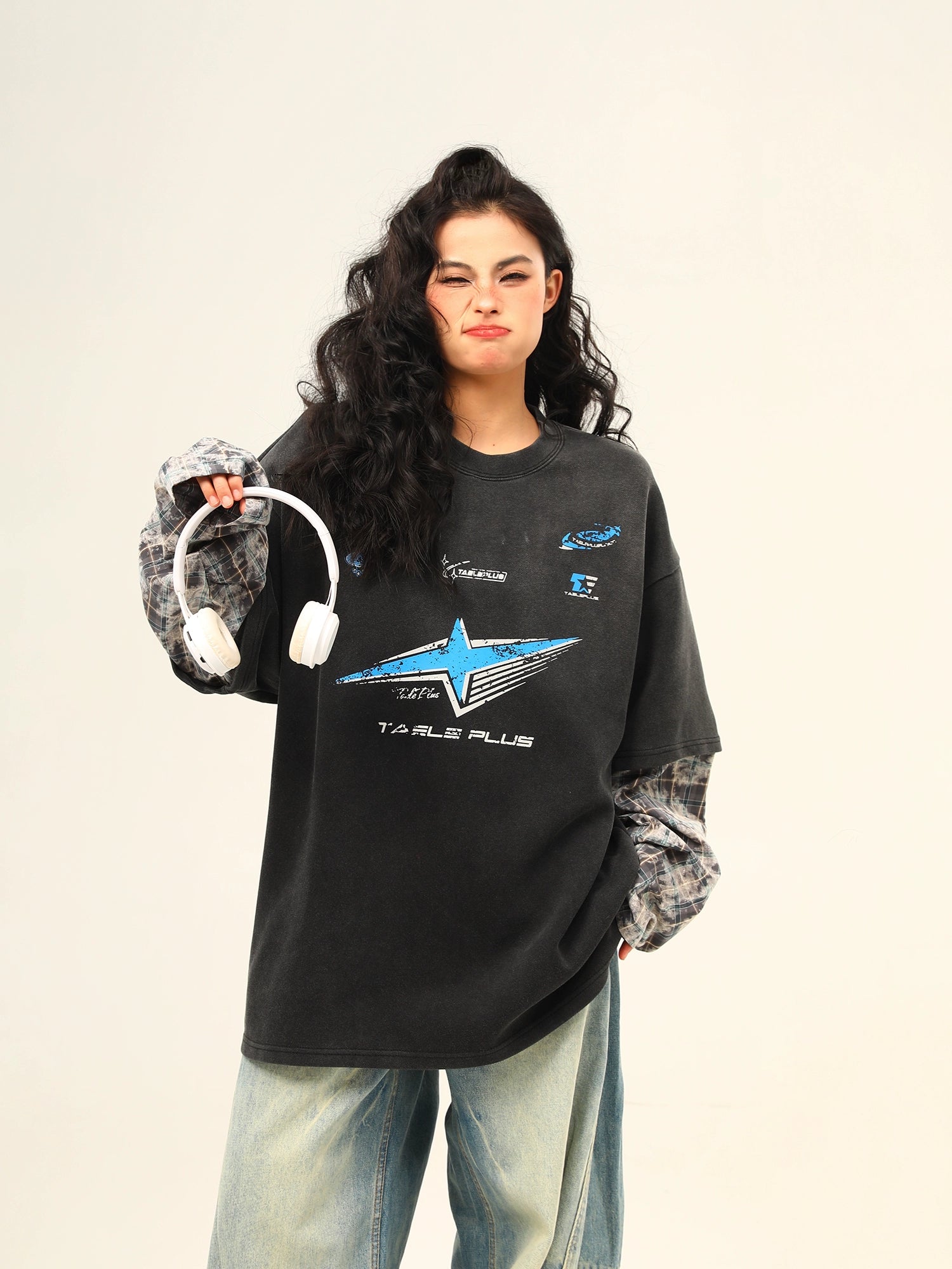 Retro Street Graphic Layered Tee