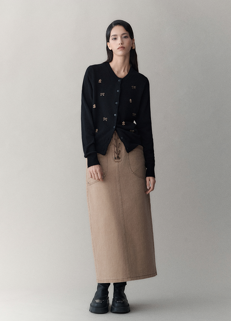 Wool Embellished Cardigan