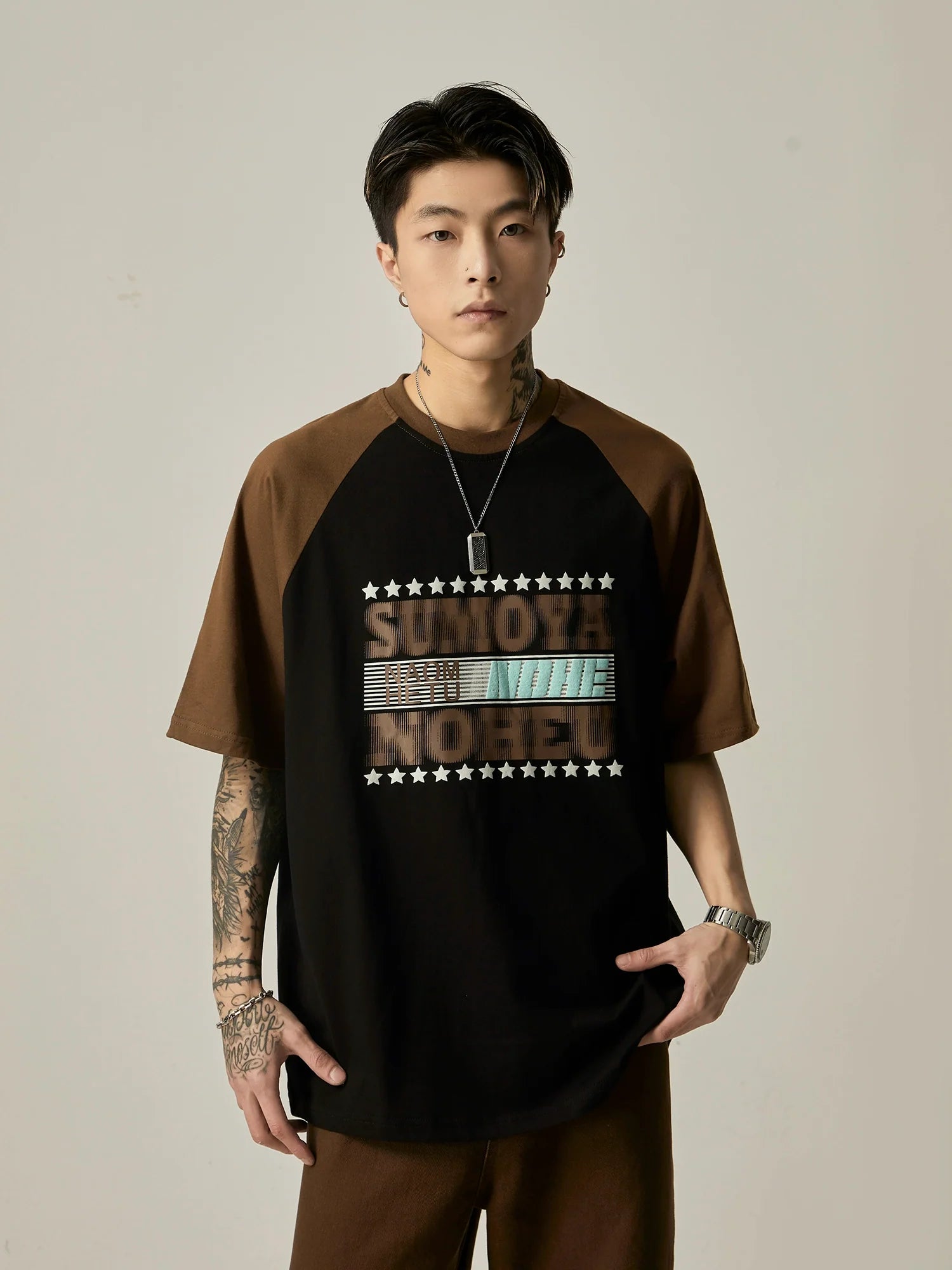 Sumoya Star Raglan Graphic Tee