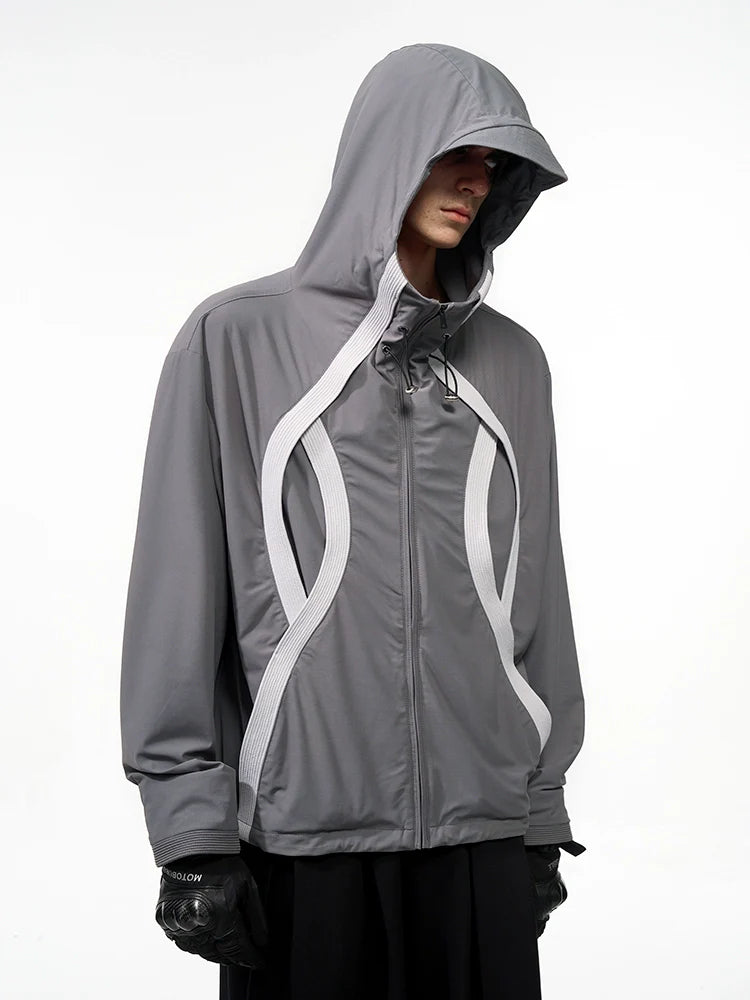 Curved Panel Tech Jacket