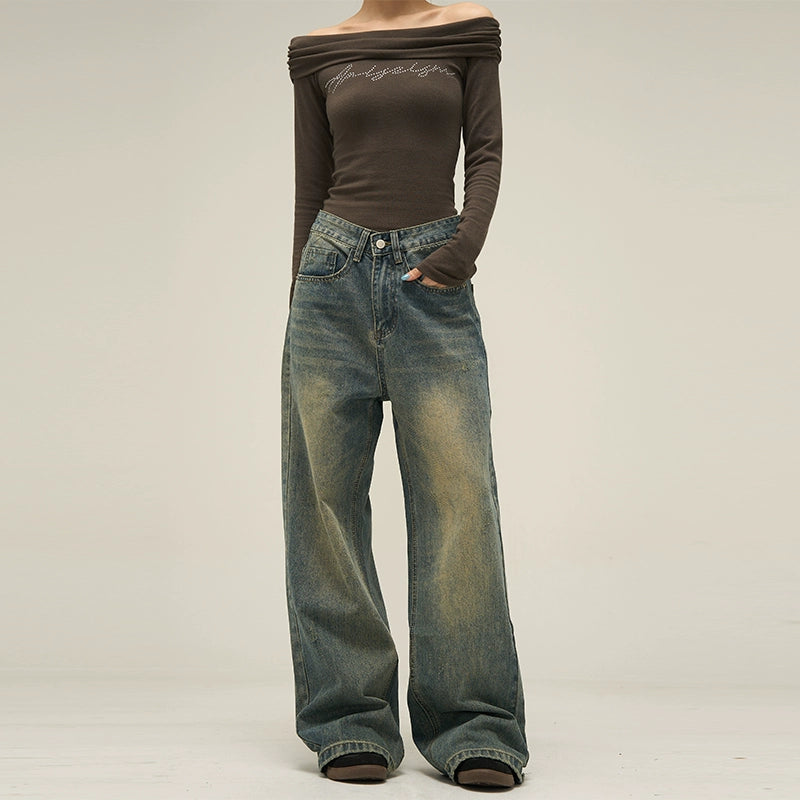 Vintage Aura Wide-Leg Jeans