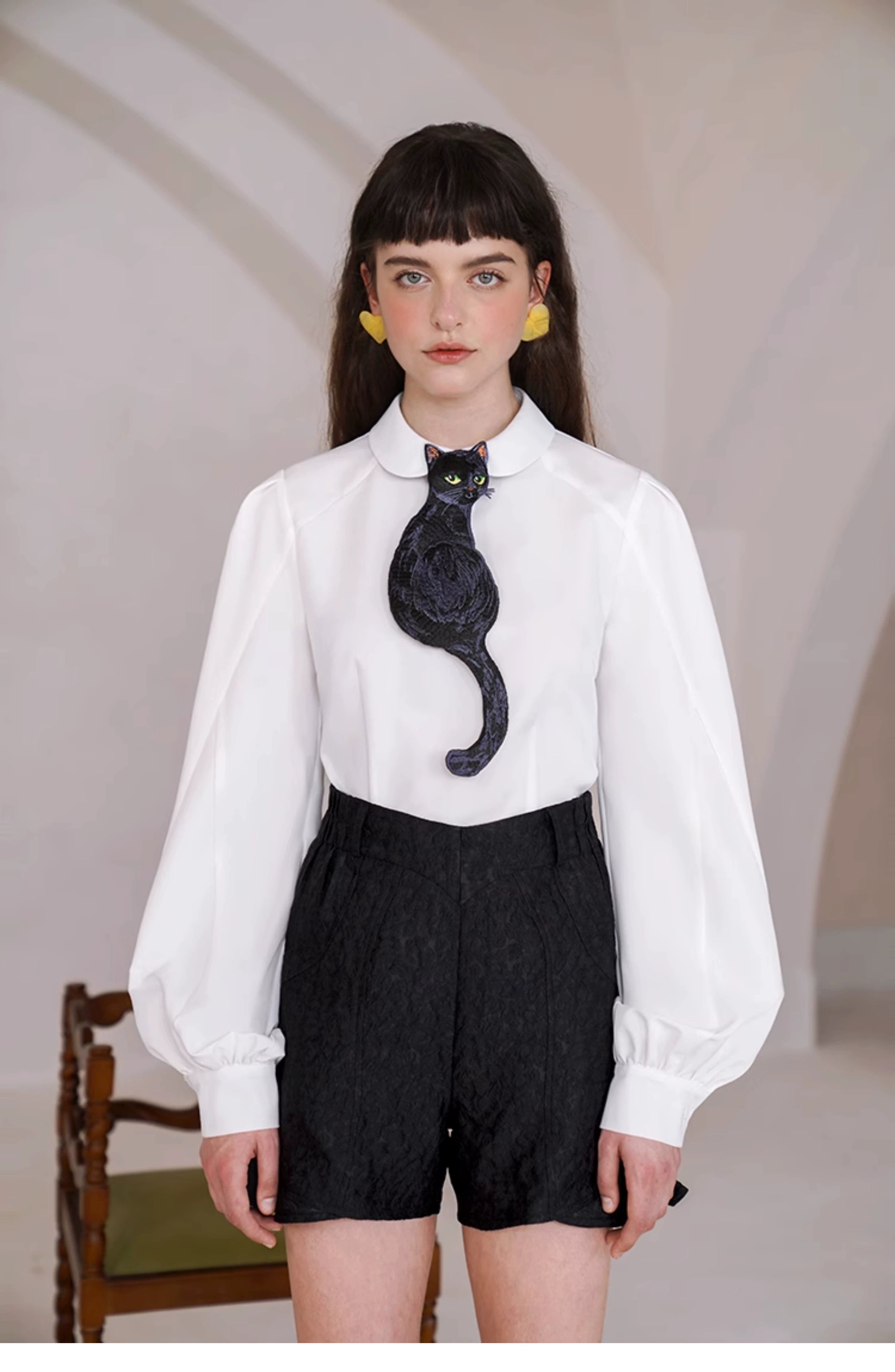 Black Cat Shaped Novelty Tie