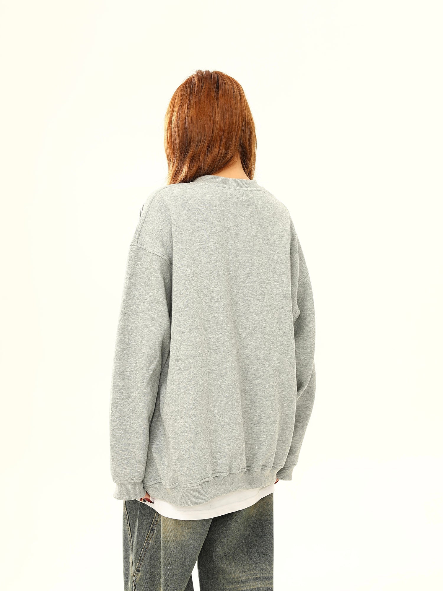 Side Zip Detail Sweatshirt