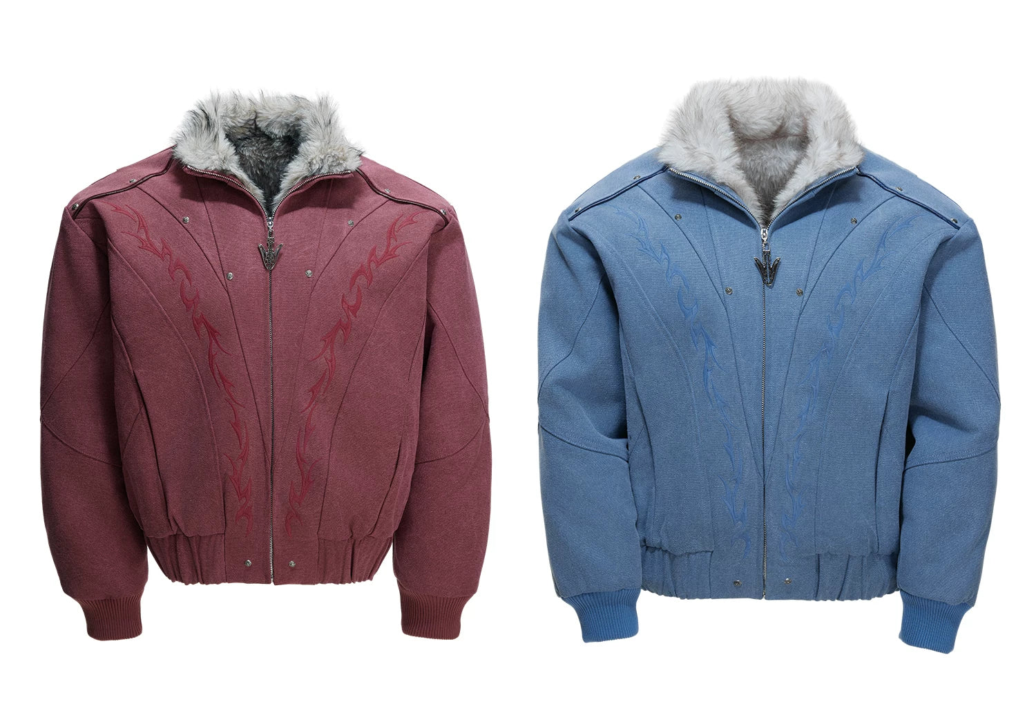 Frostline Crest Faux-Fur Bomber