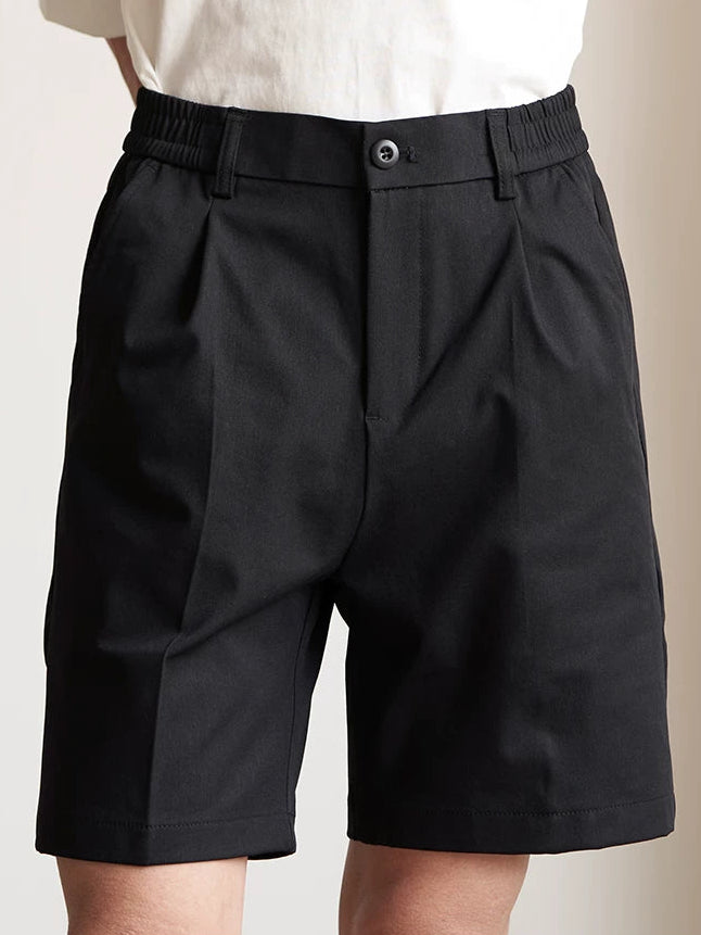 Minimal Tailored Pleated Shorts