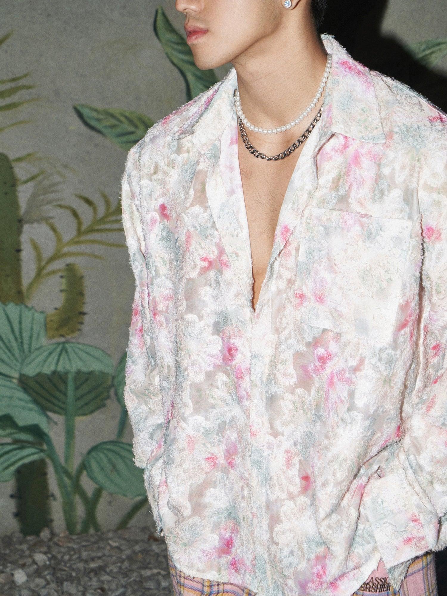 Floral Pastel Button-Up Shirt