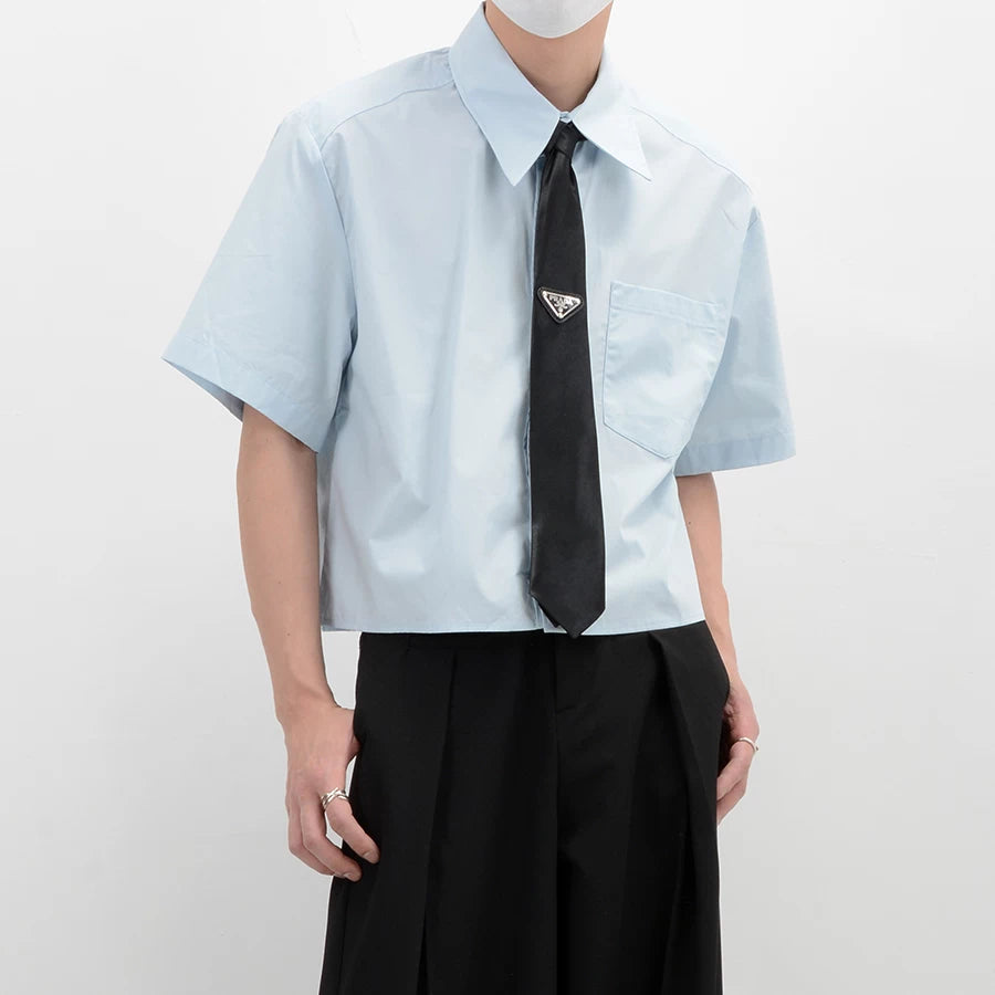 Inkline Boxy Crop Shirt