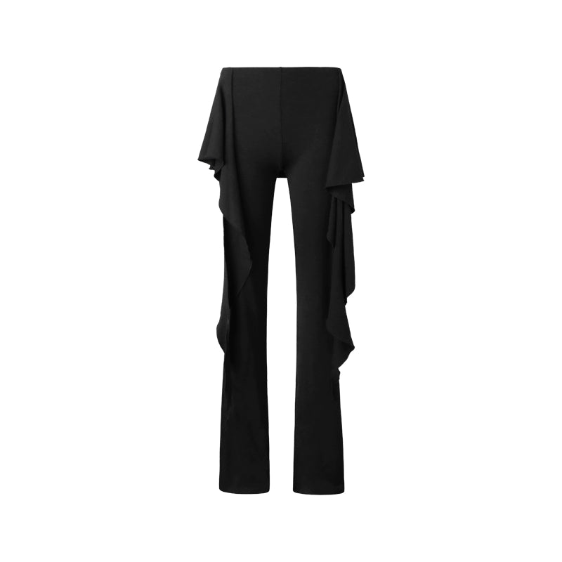 Cascade Drape‑Wrap Pants