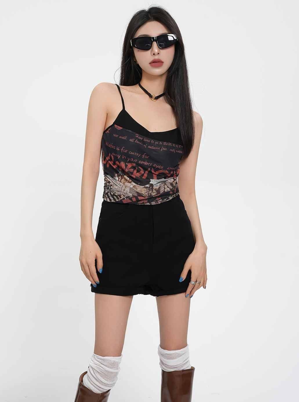 Black Bodycon Stretch Knit Shorts