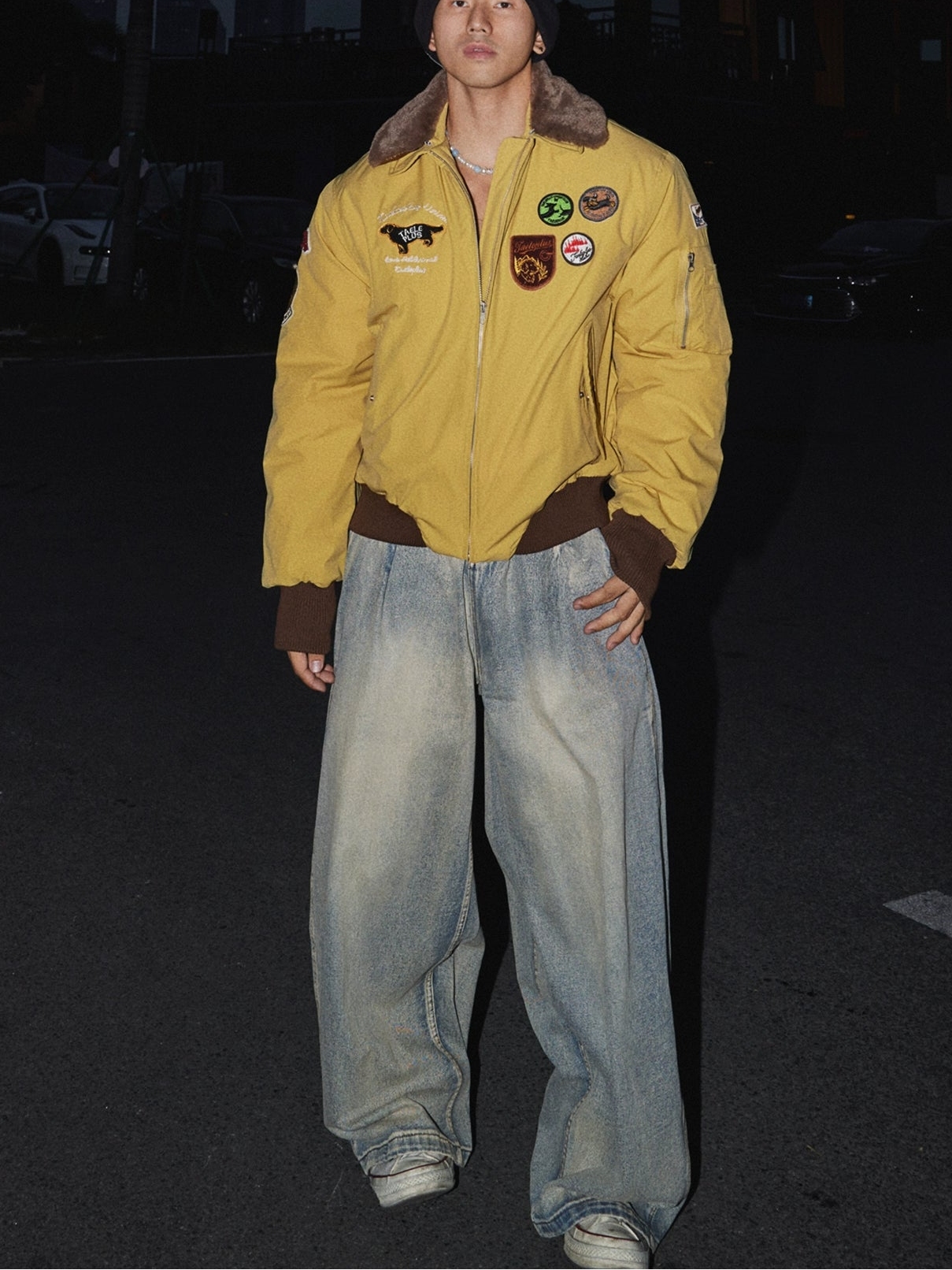 Midnight Boulevard Wide-Leg Jeans