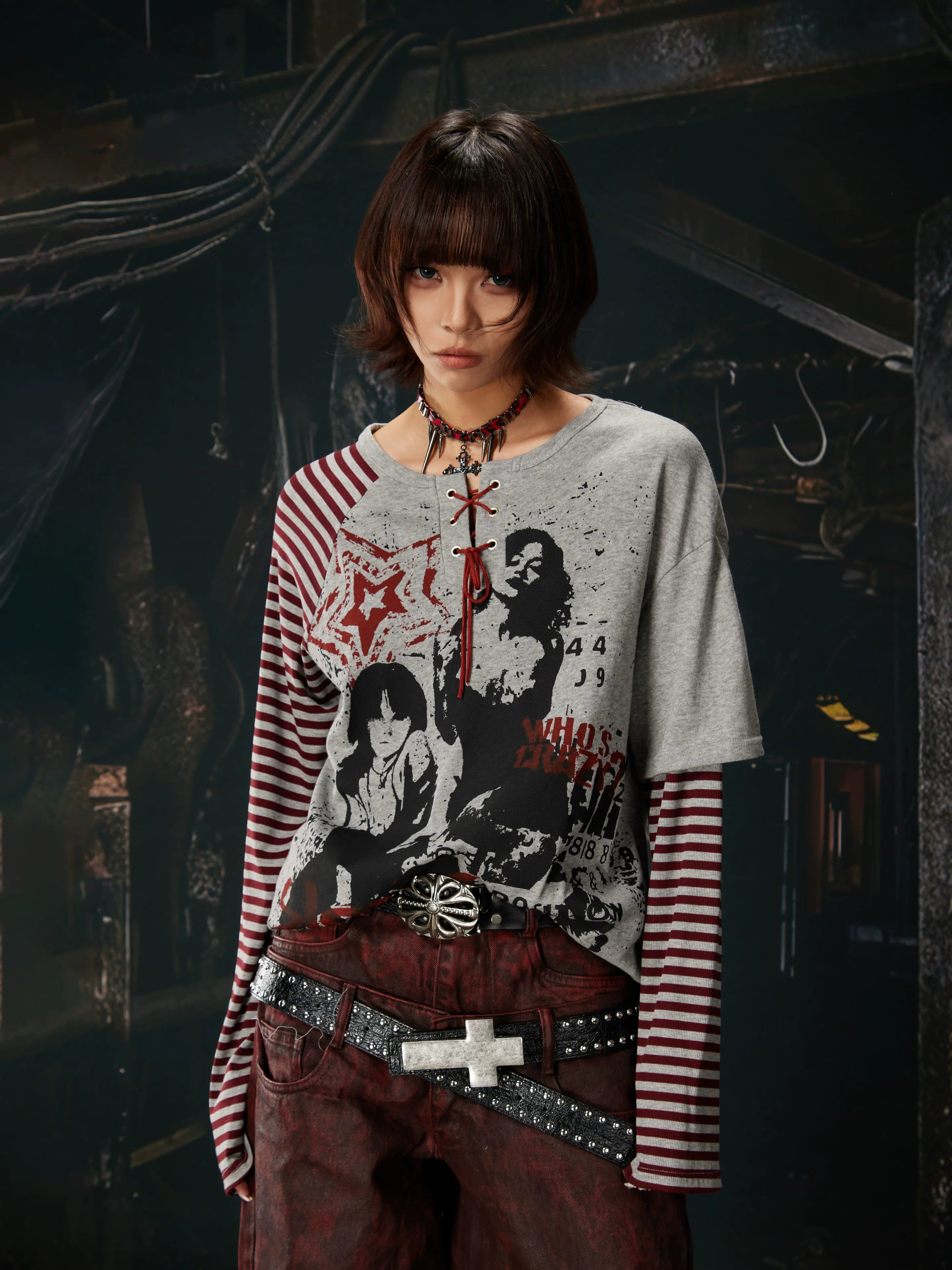 Riot Laced Revolt Graphic Layered Tee