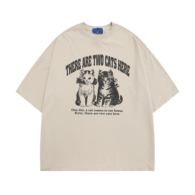Two Cats Vintage Tee