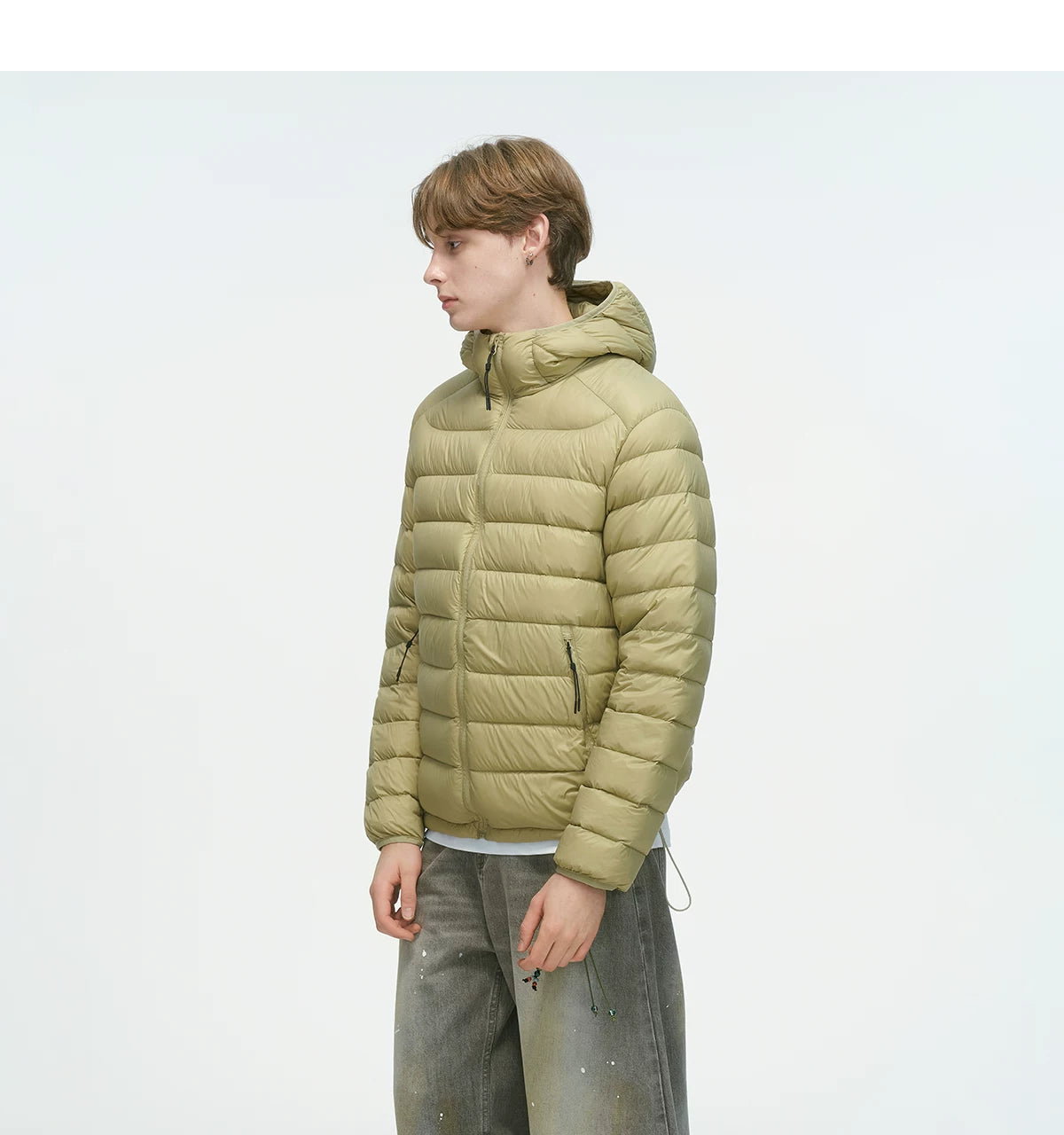 Frostbeam Dual-Tone Puffer Hoodie