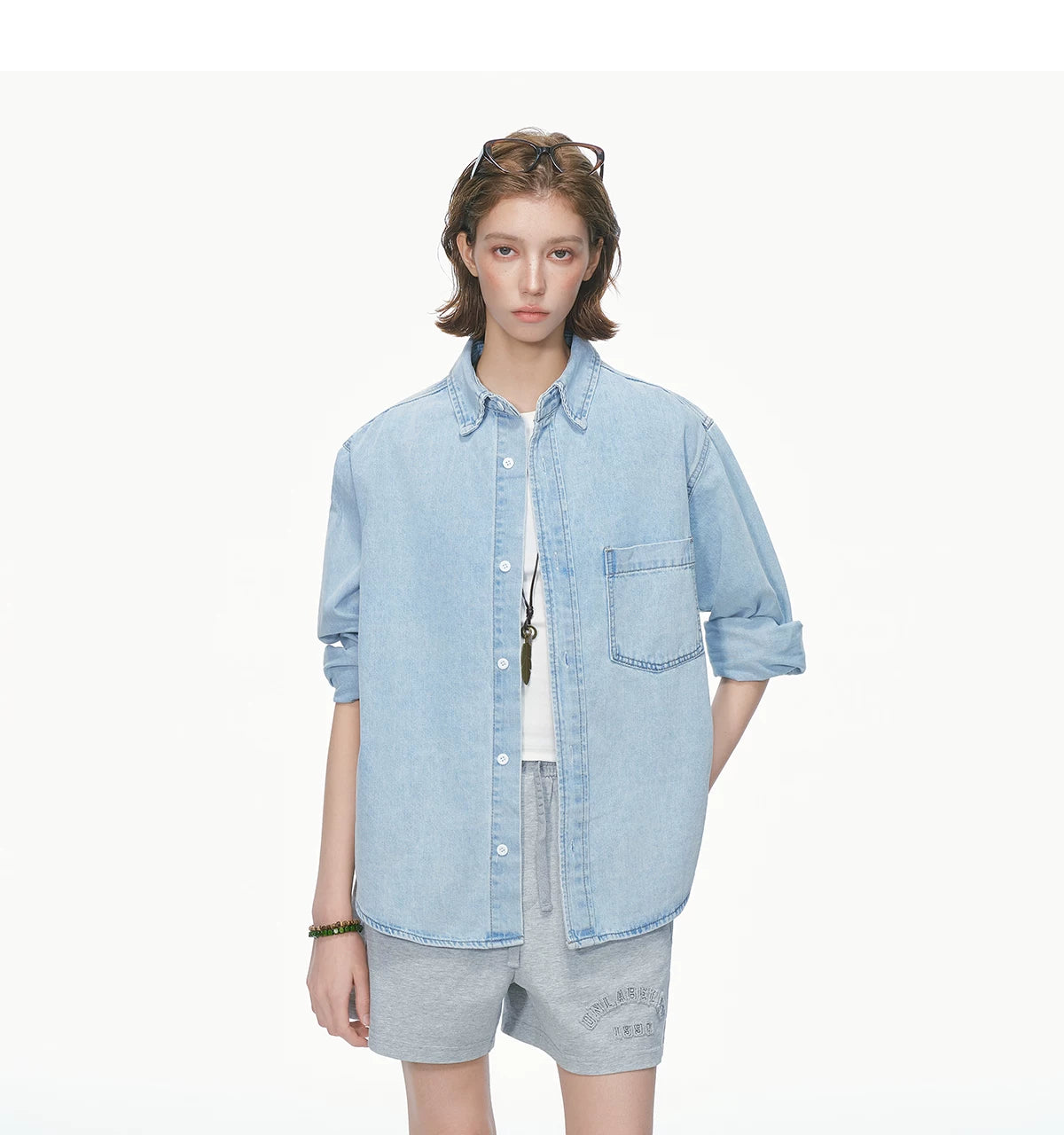 Indigo Studio Oversized Denim Shirt