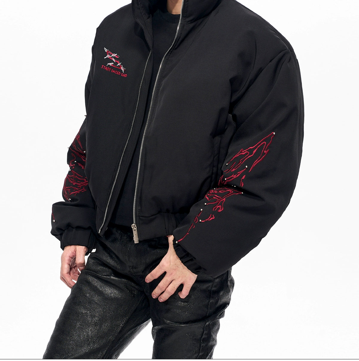 Inferno Stitch Bomber Jacket