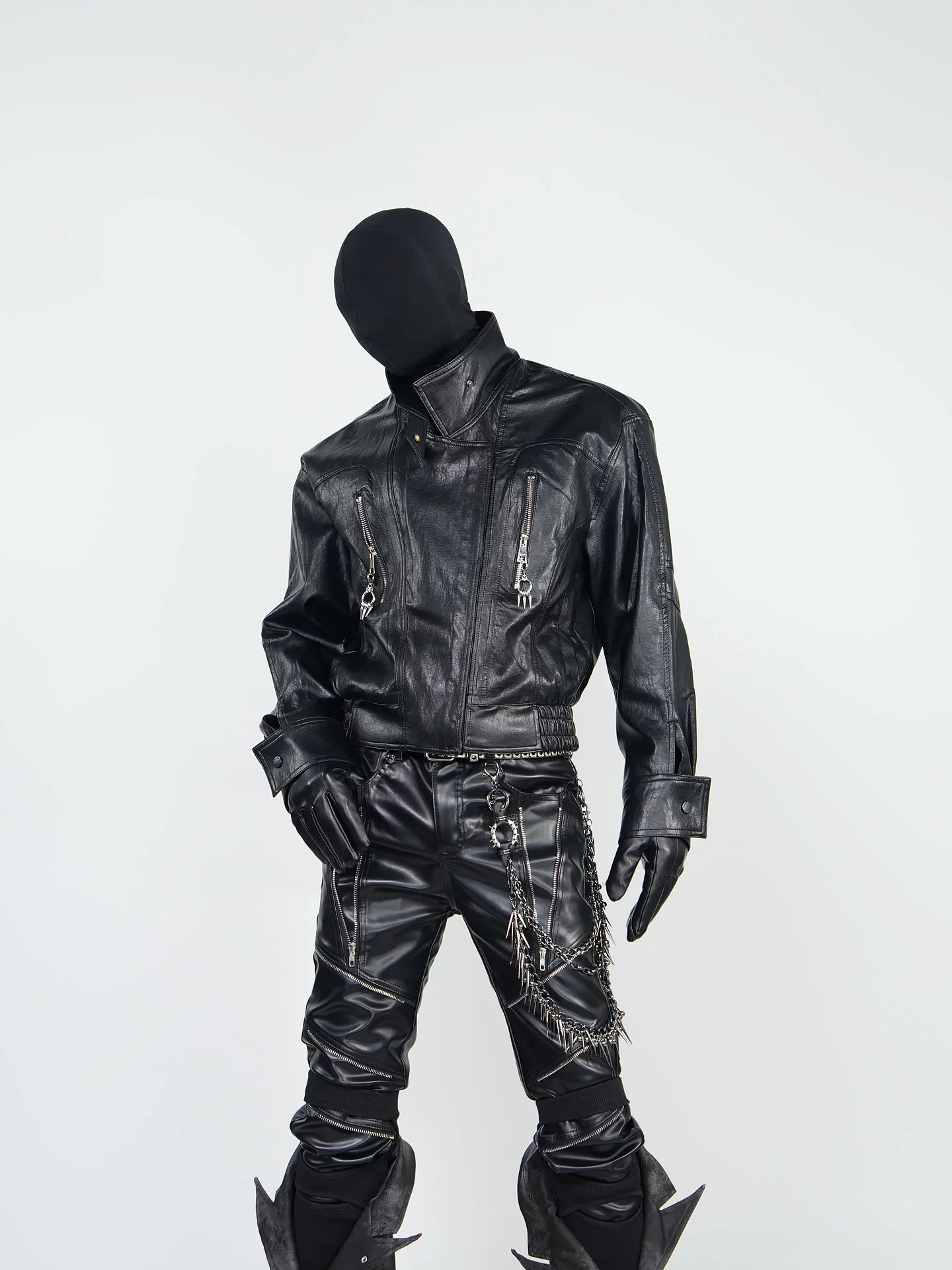 Noir Relic Hardware Rider Jacket