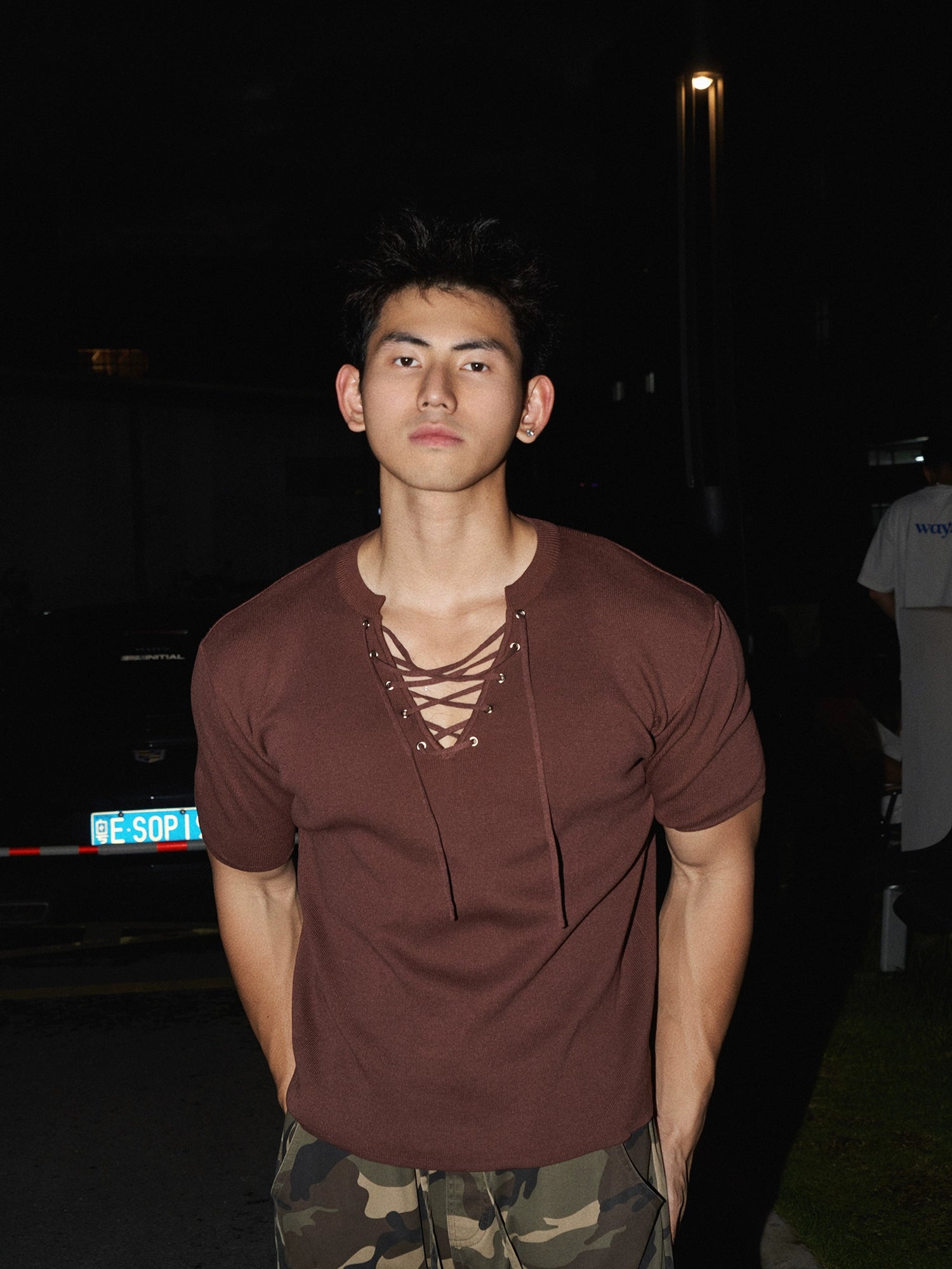 Lace-Up T-Shirt