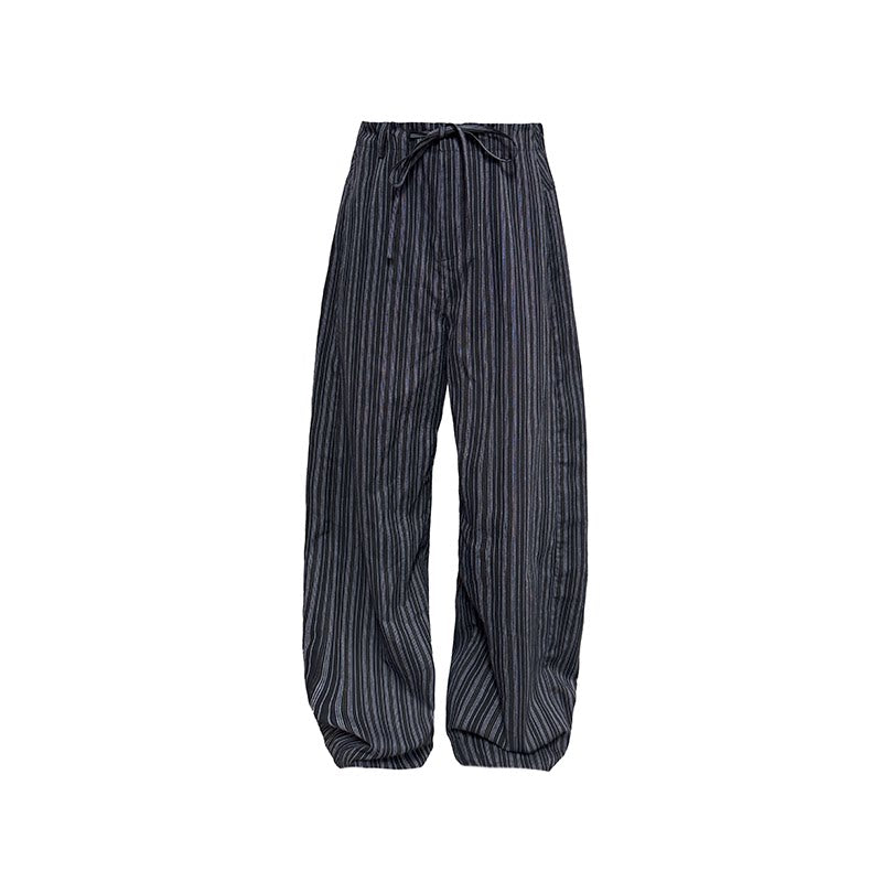 Striped Relaxed Drawstring Lounge Pants