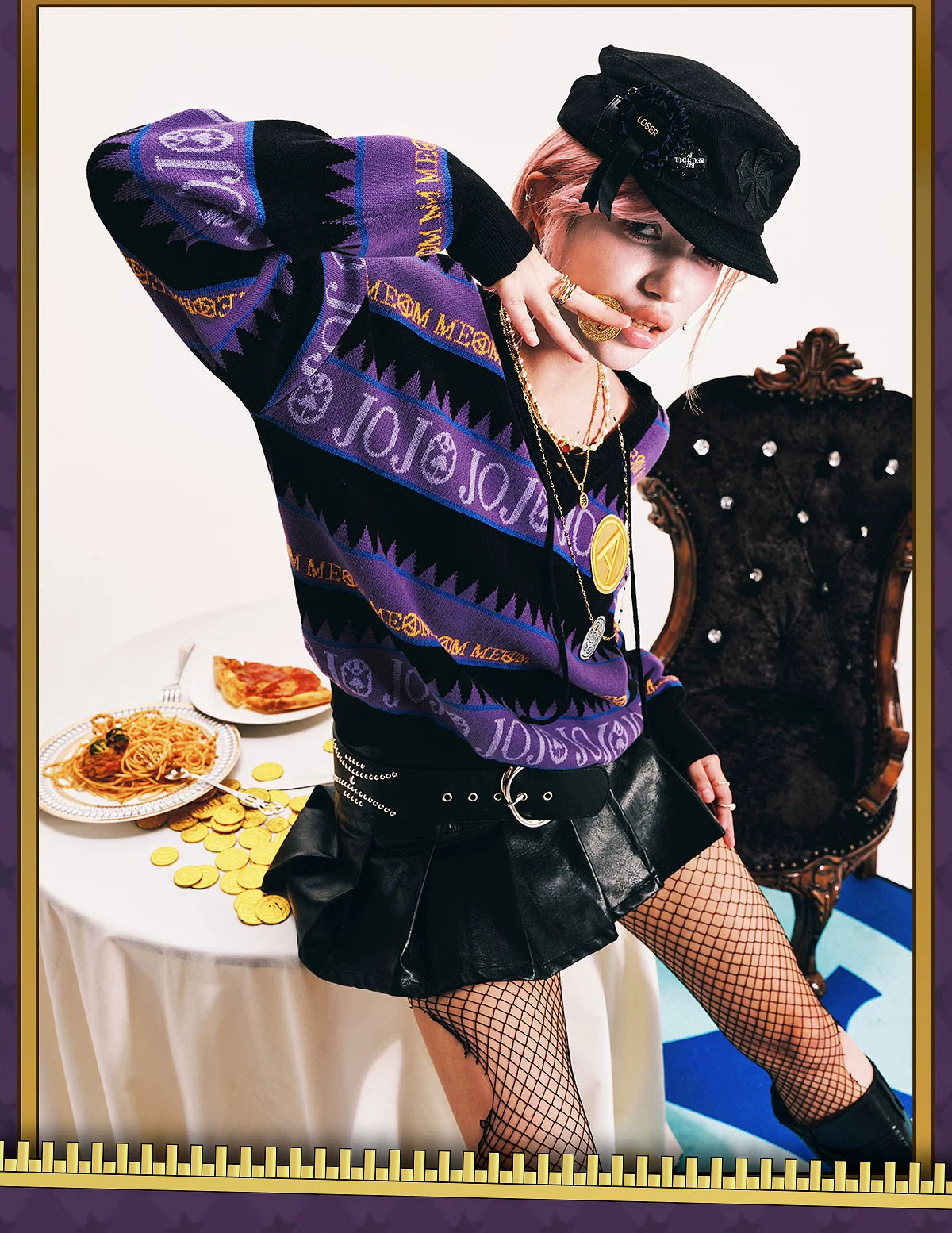 Violet Cipher Knit Sweater