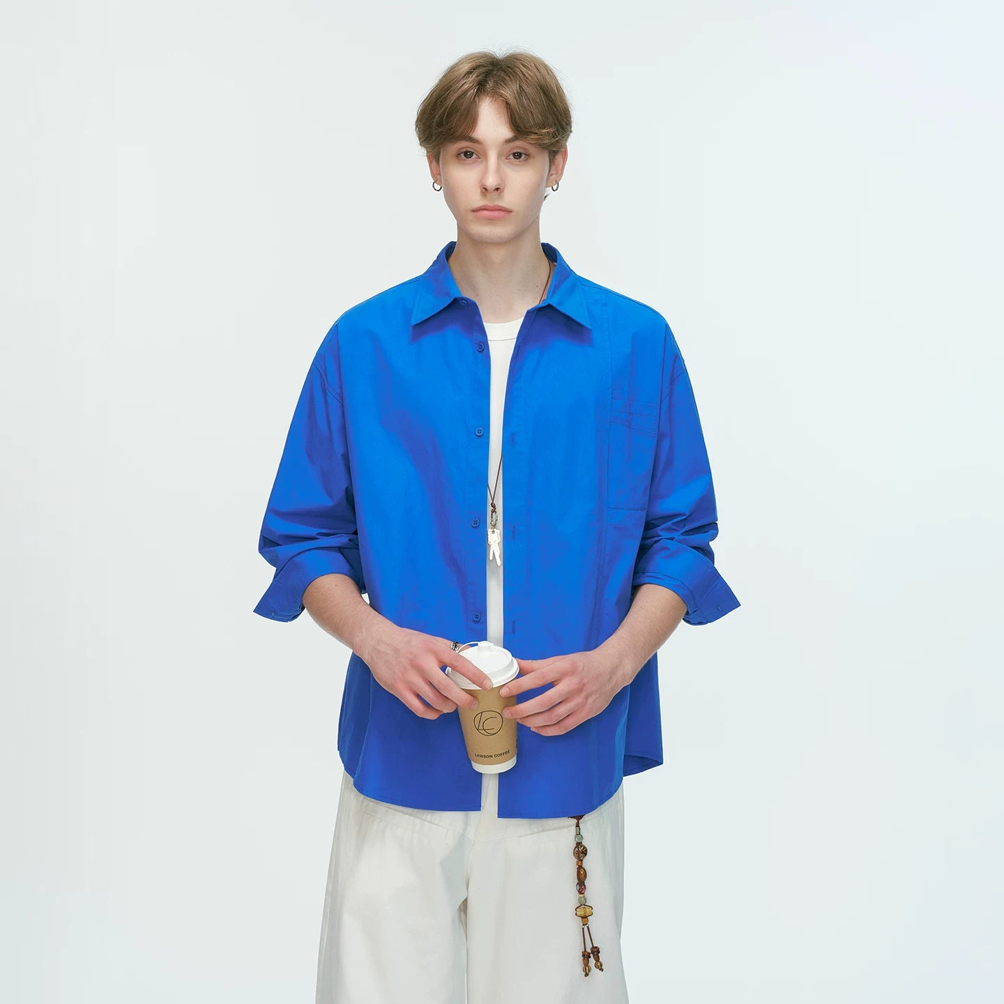 MonoFrame Relaxed Poplin Shirt