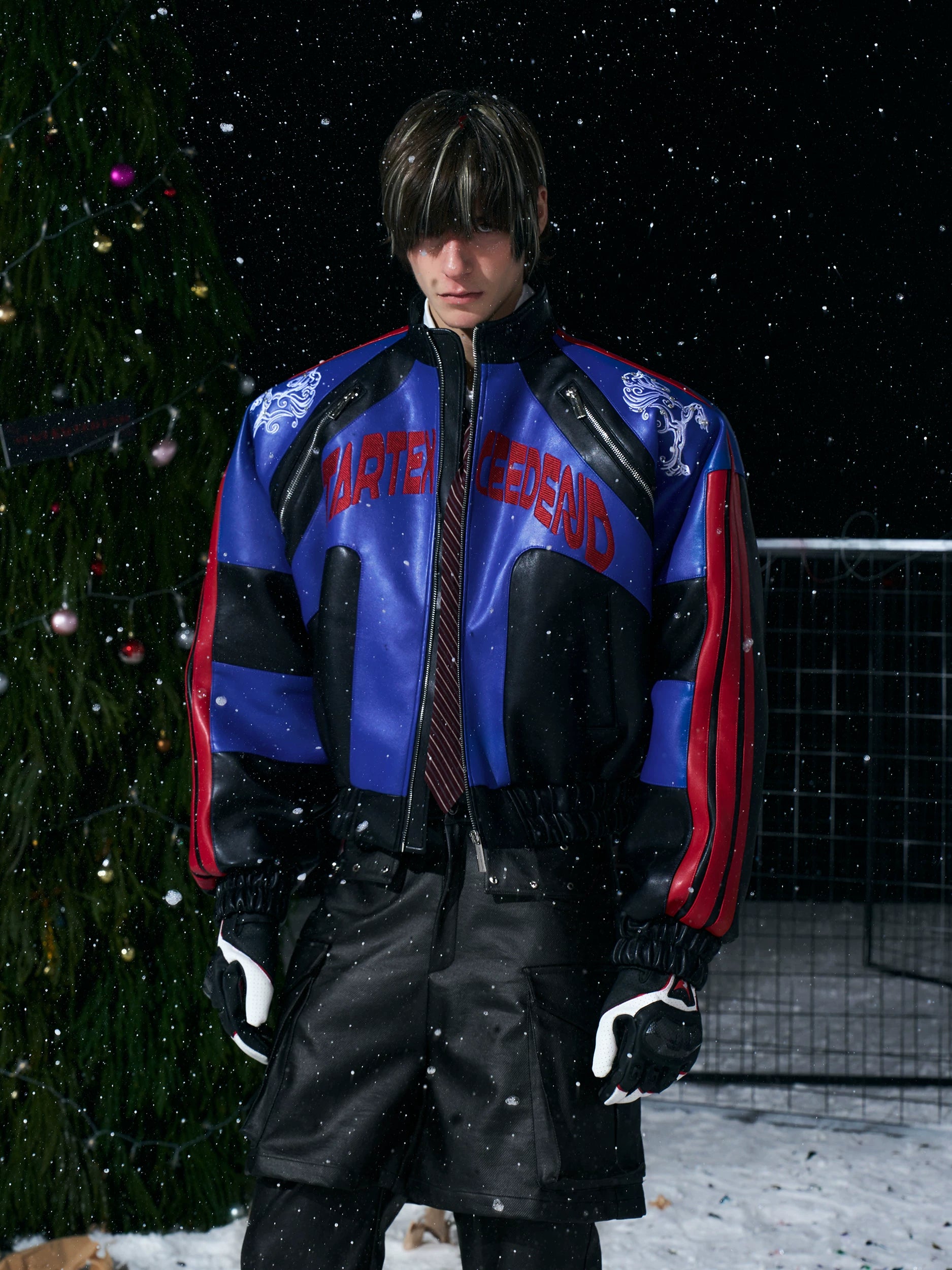 Circuit Racer PU Leather Jacket