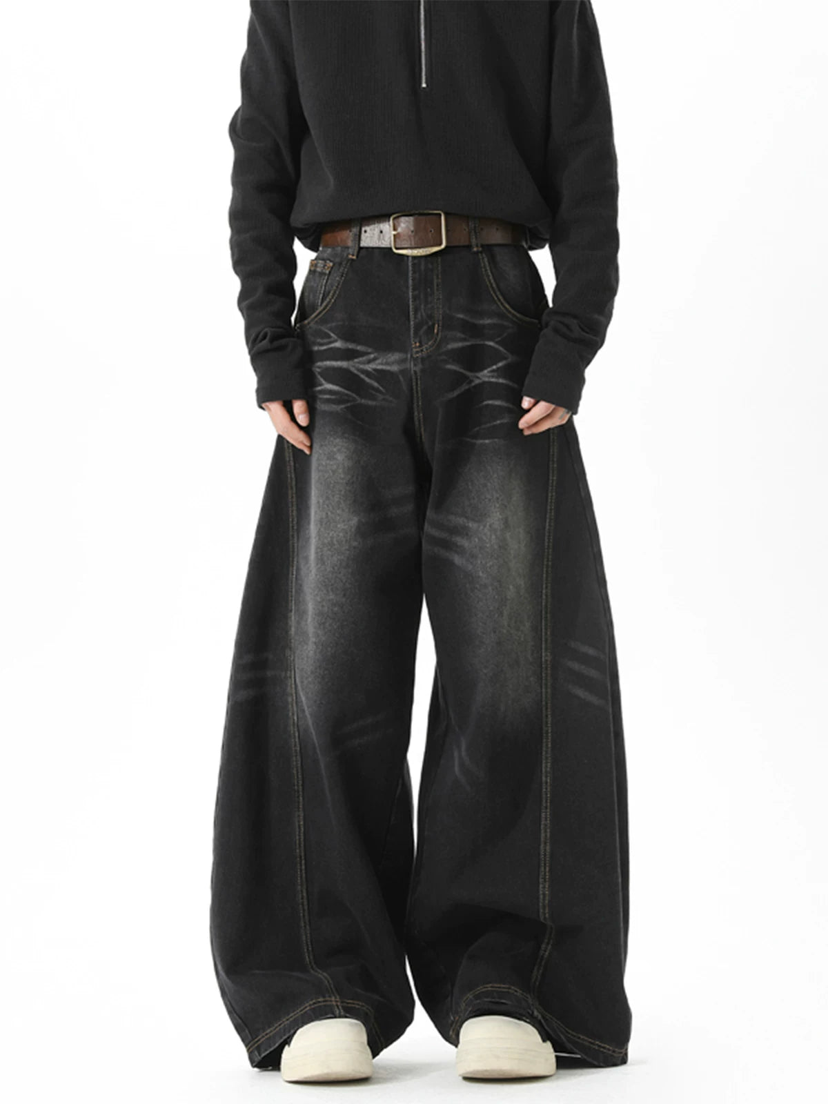 Ripple Wave Barrel Jeans