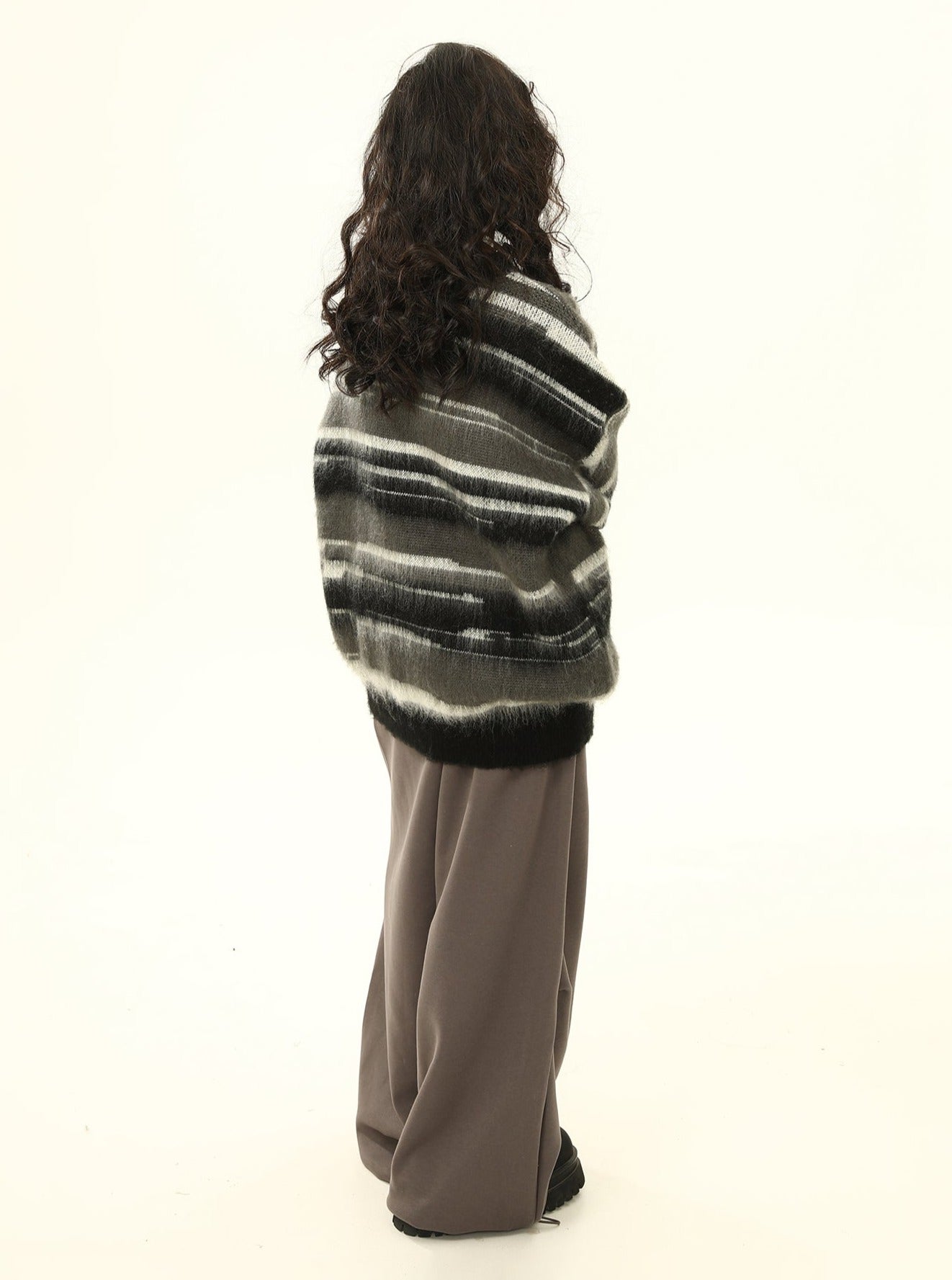 Striped Oversized Mohair Sweater