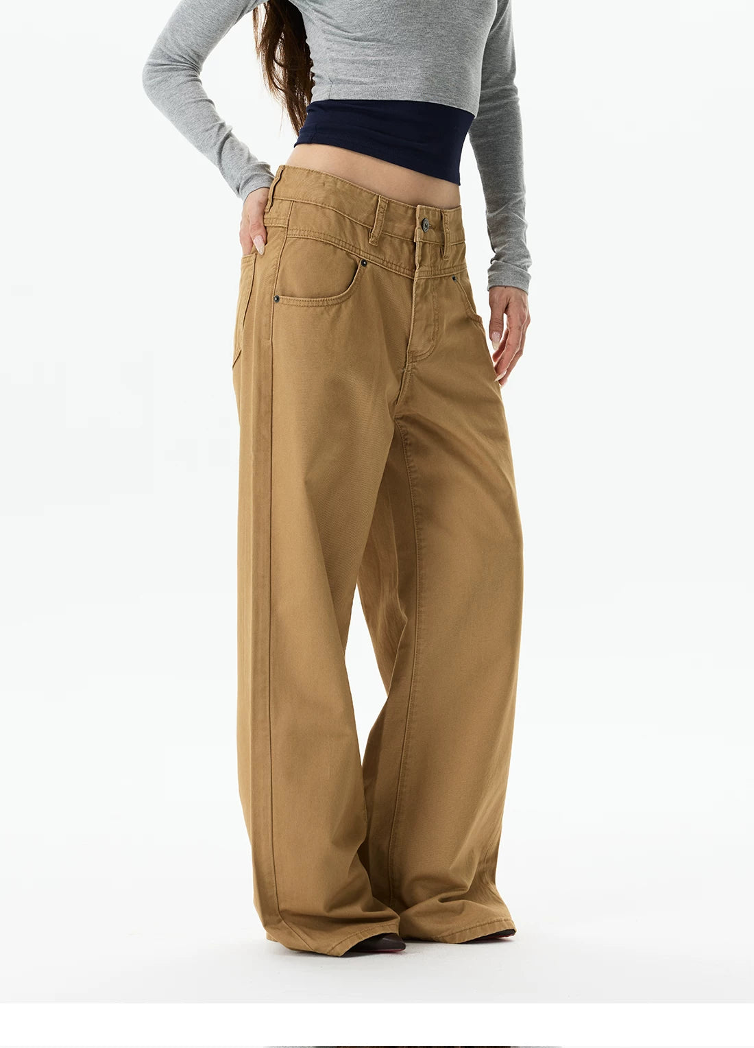 Drape Wide Chino Pants