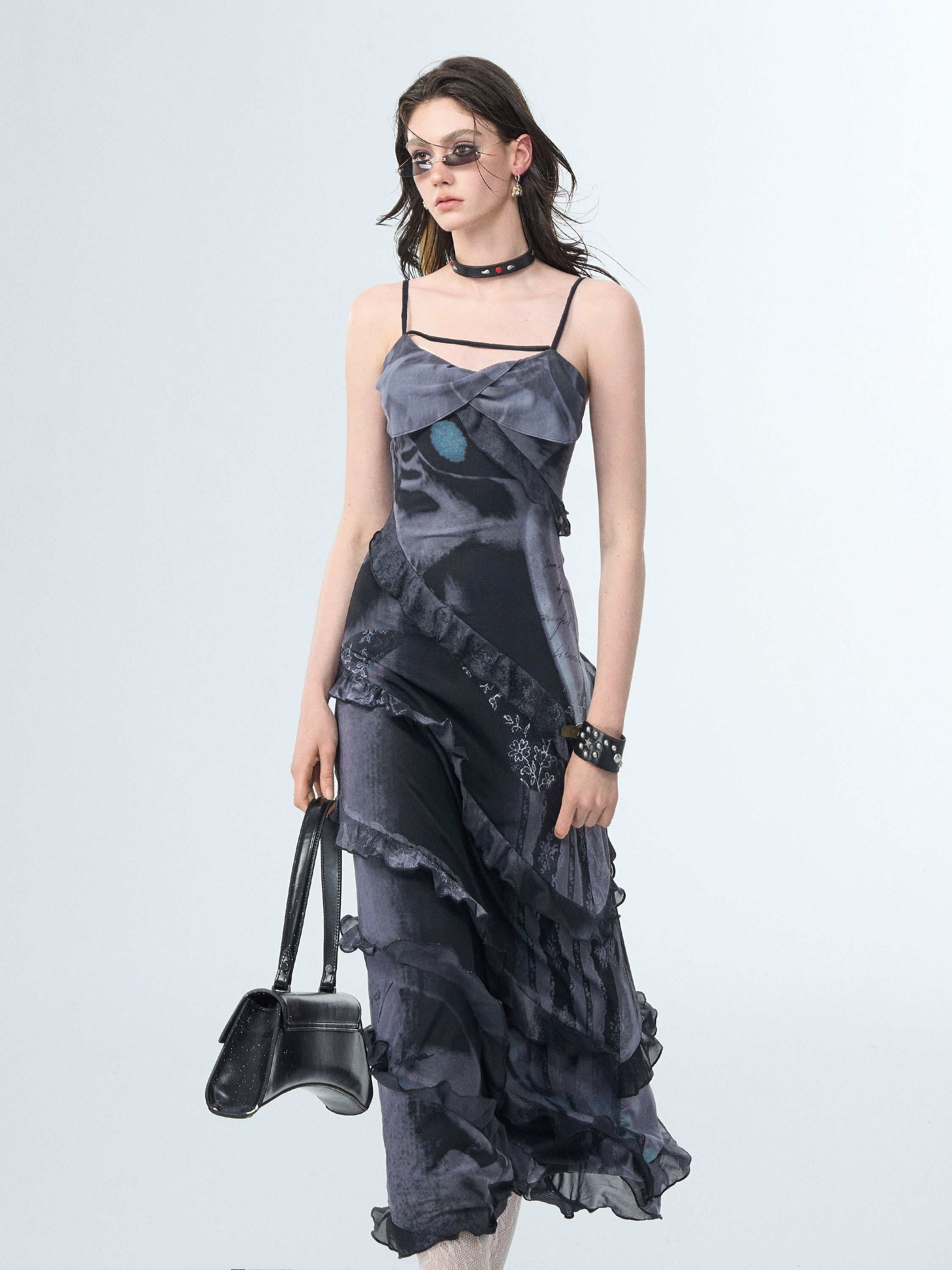 Of Akiva Ruffled Maxi Dress Collection